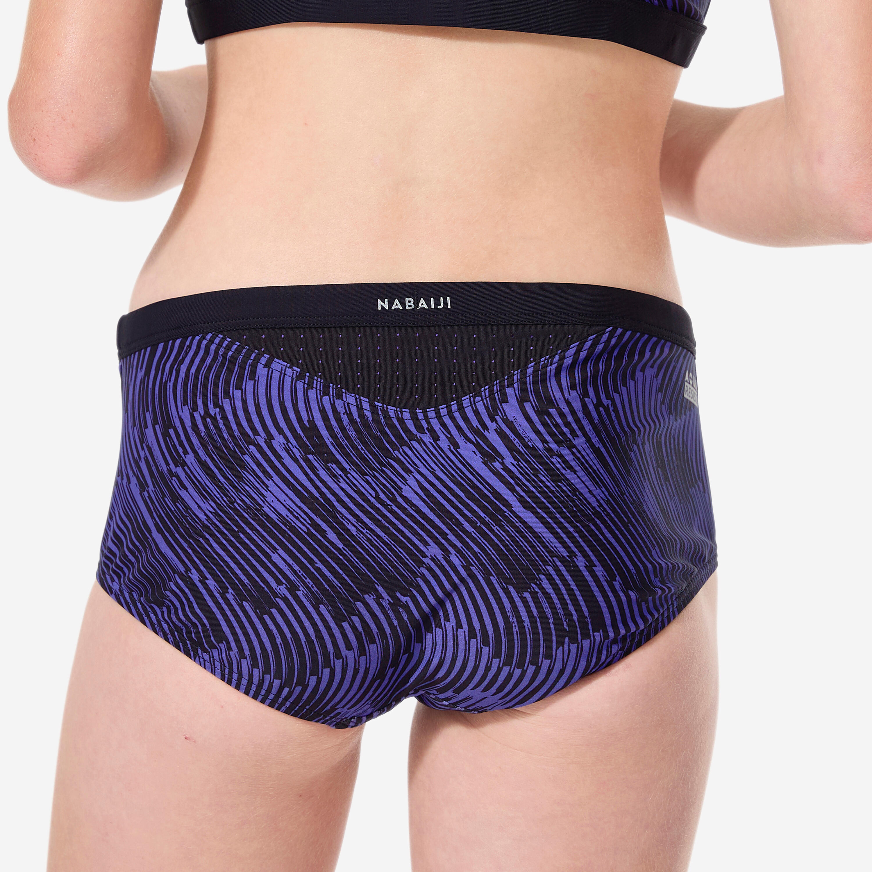Bas de maillot de bain natation Fille ado, Kamyleon mouv violet 4/10