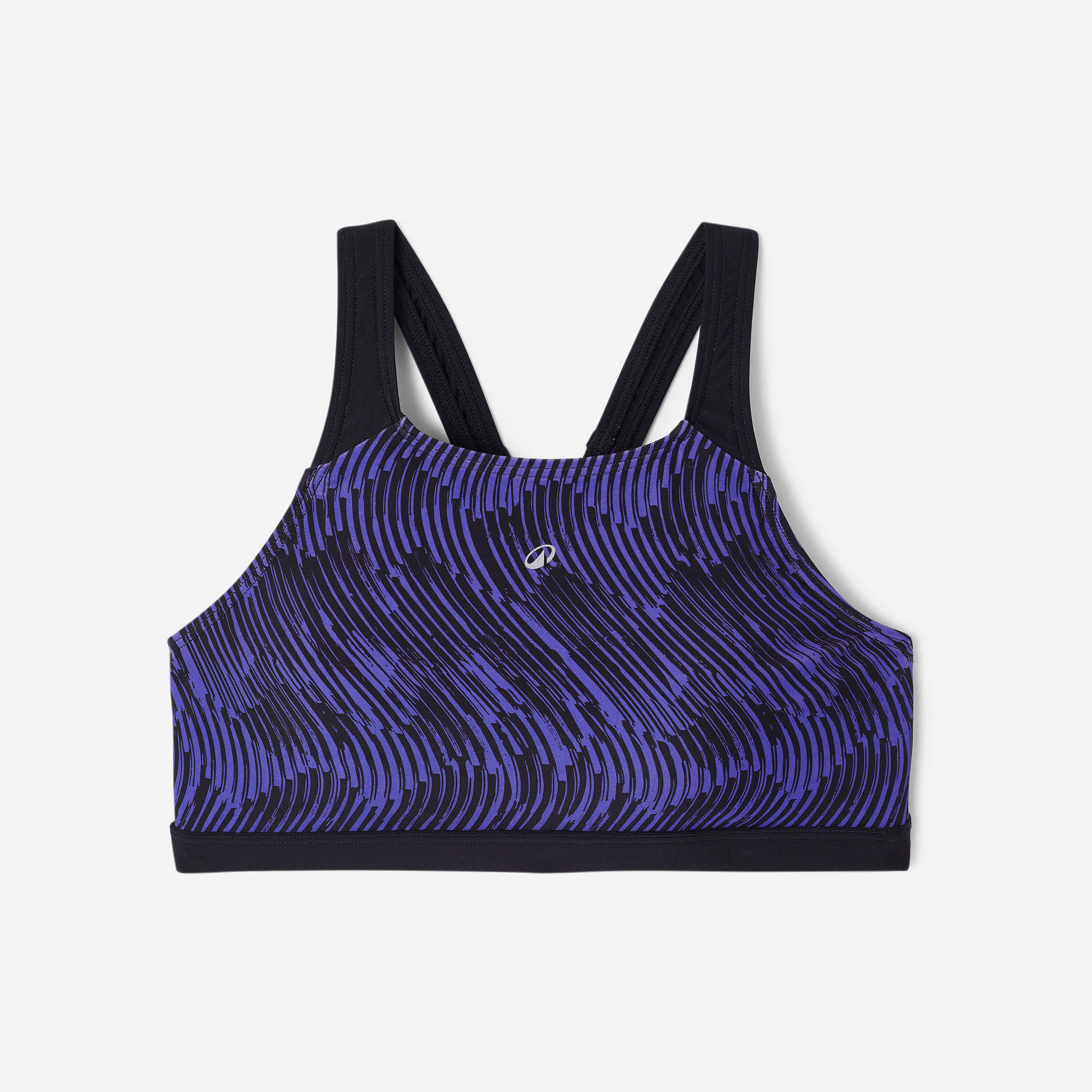 Haut de maillot de bain natation Fille ado, Kamyleon mouv violet 8/13