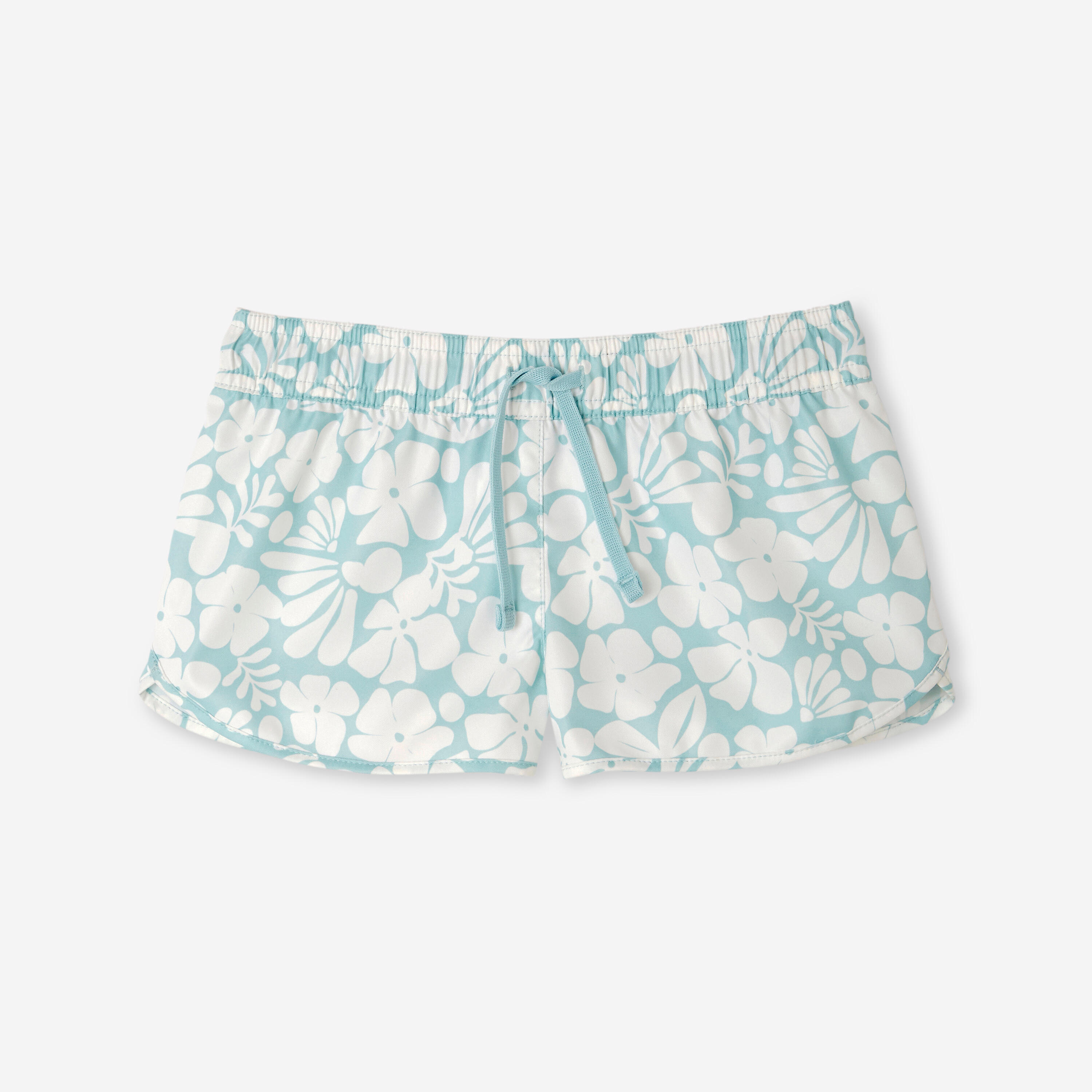Pantaloncino mare bambina 100 CARO blu 6/9