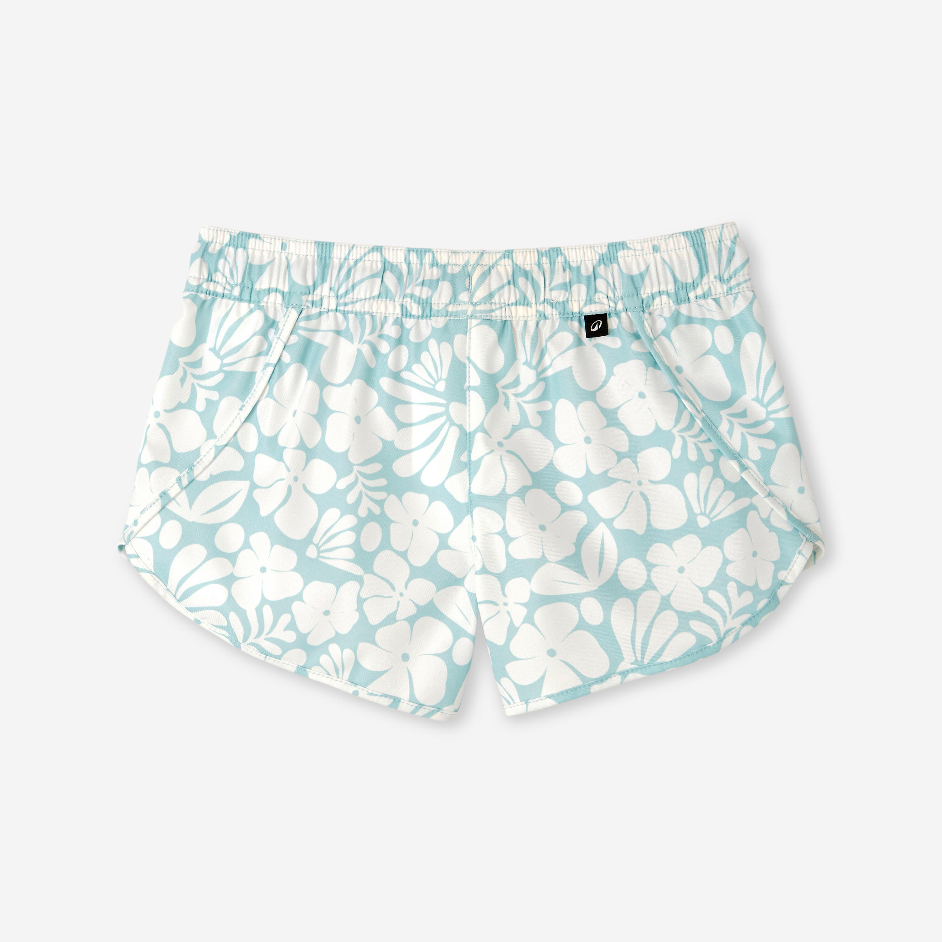 Pantaloncino mare bambina 100 CARO blu 7/9