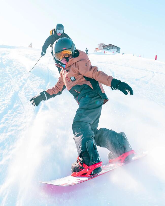 Dívčí odolné lyžařské a snowboardové kalhoty se šlemi 500
