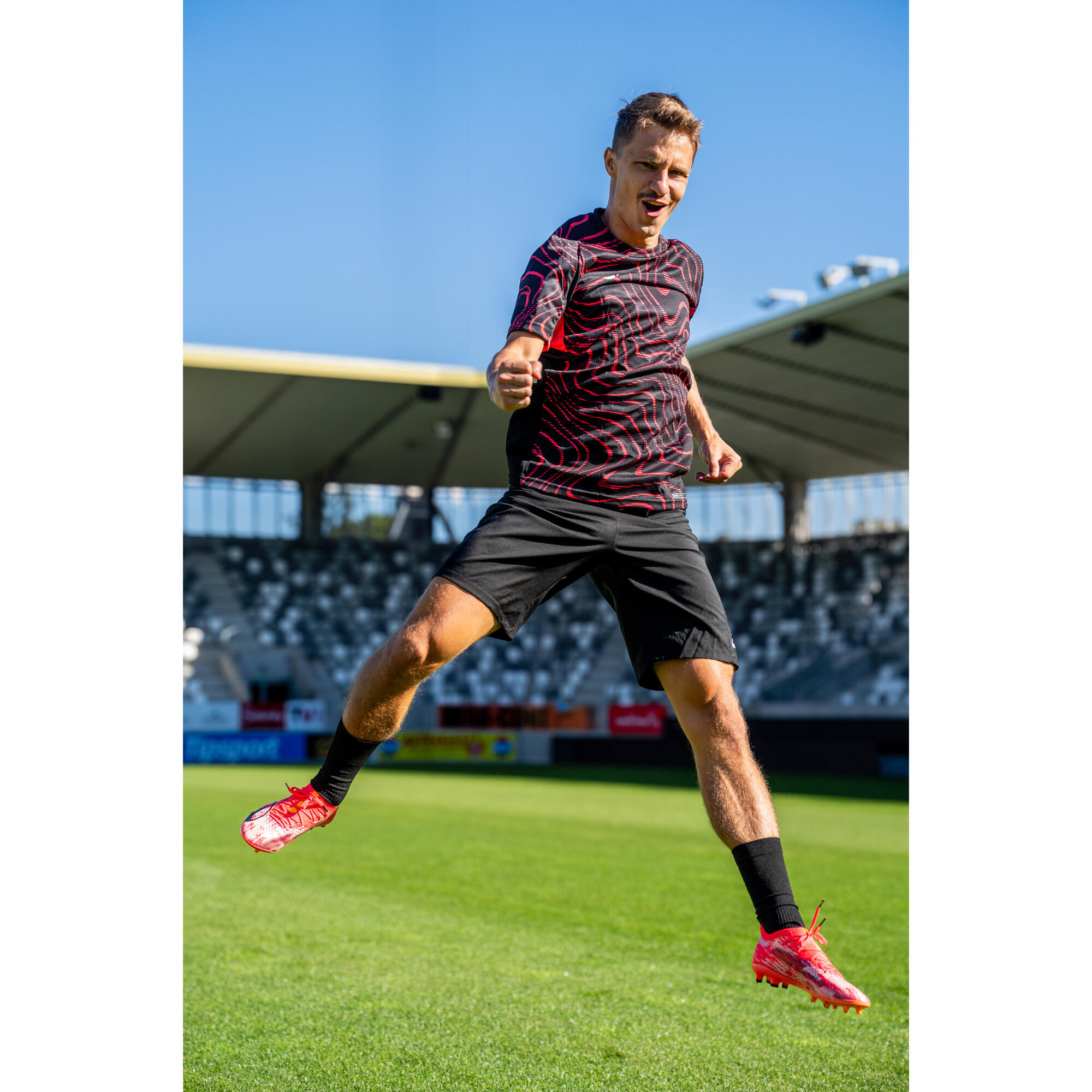Tenis de futbol rojos para adulto CLR 7 Elite FG Storm edición Antoine Griezmann 33/43