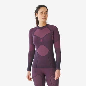Camiseta térmica y transpirable mujer, BL TOP 900 tech violeta