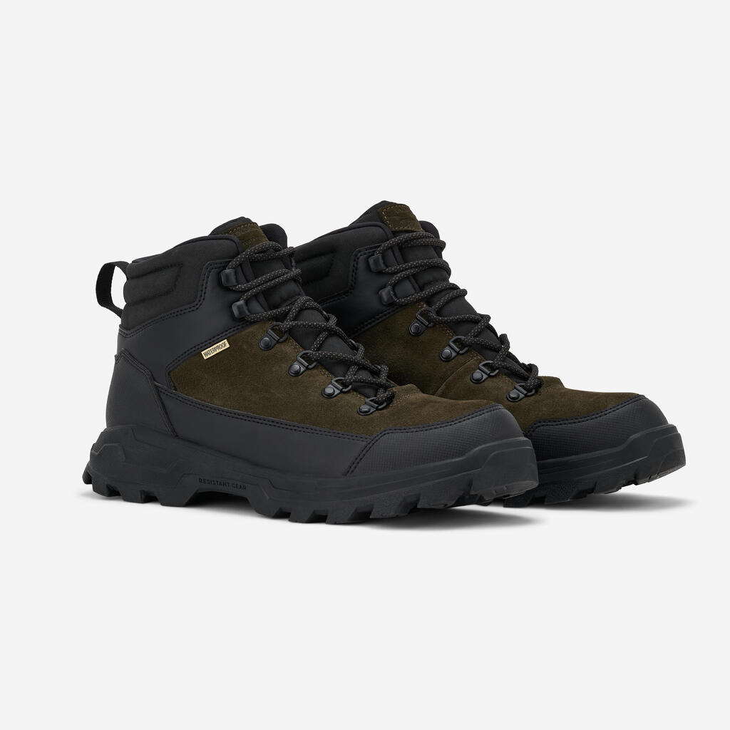 Chaussures chasse imperméables vertes crosshunt 100 v2