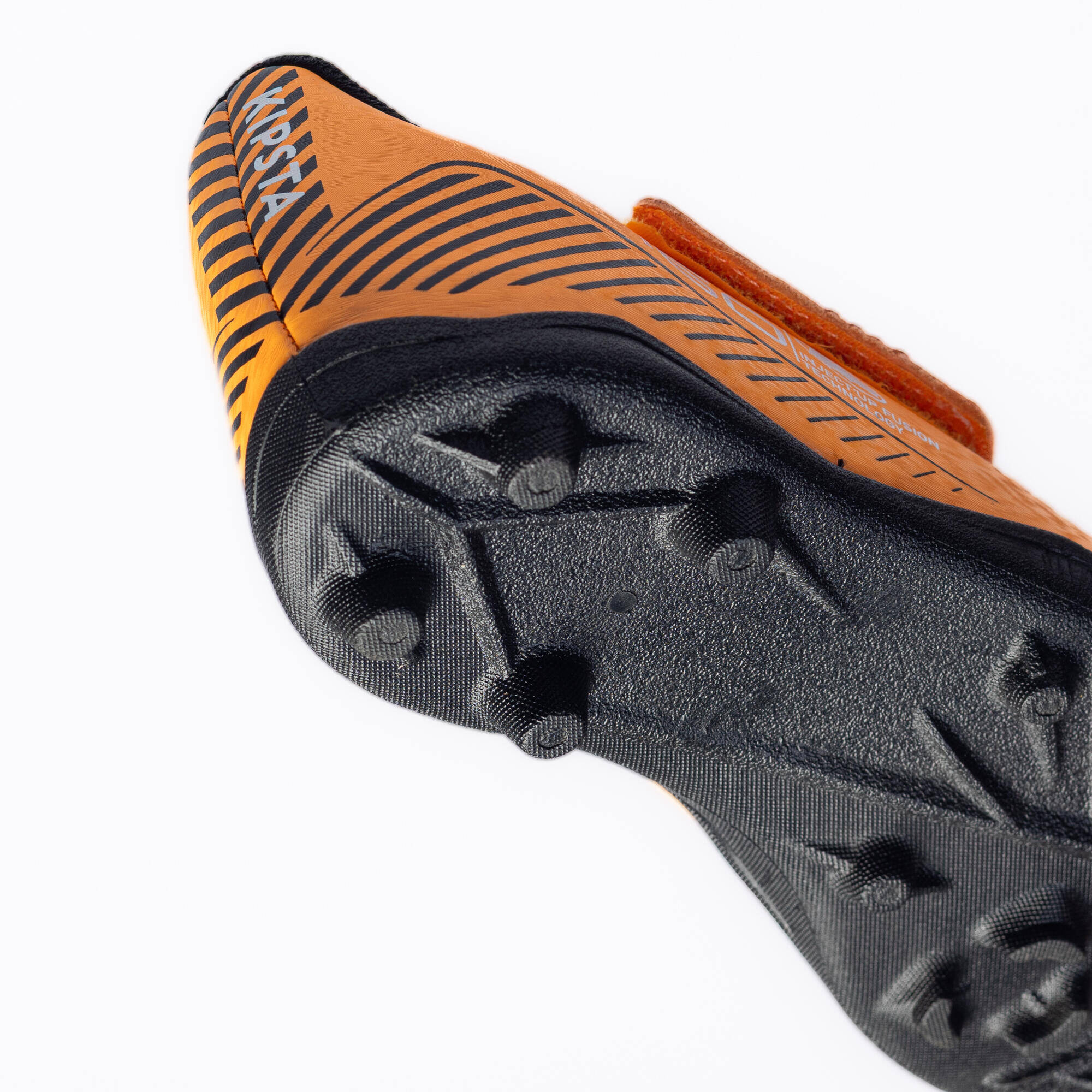 Kids' Artificial Pitch Rip-Tab Football Boots 160 - Orange/Black -  5