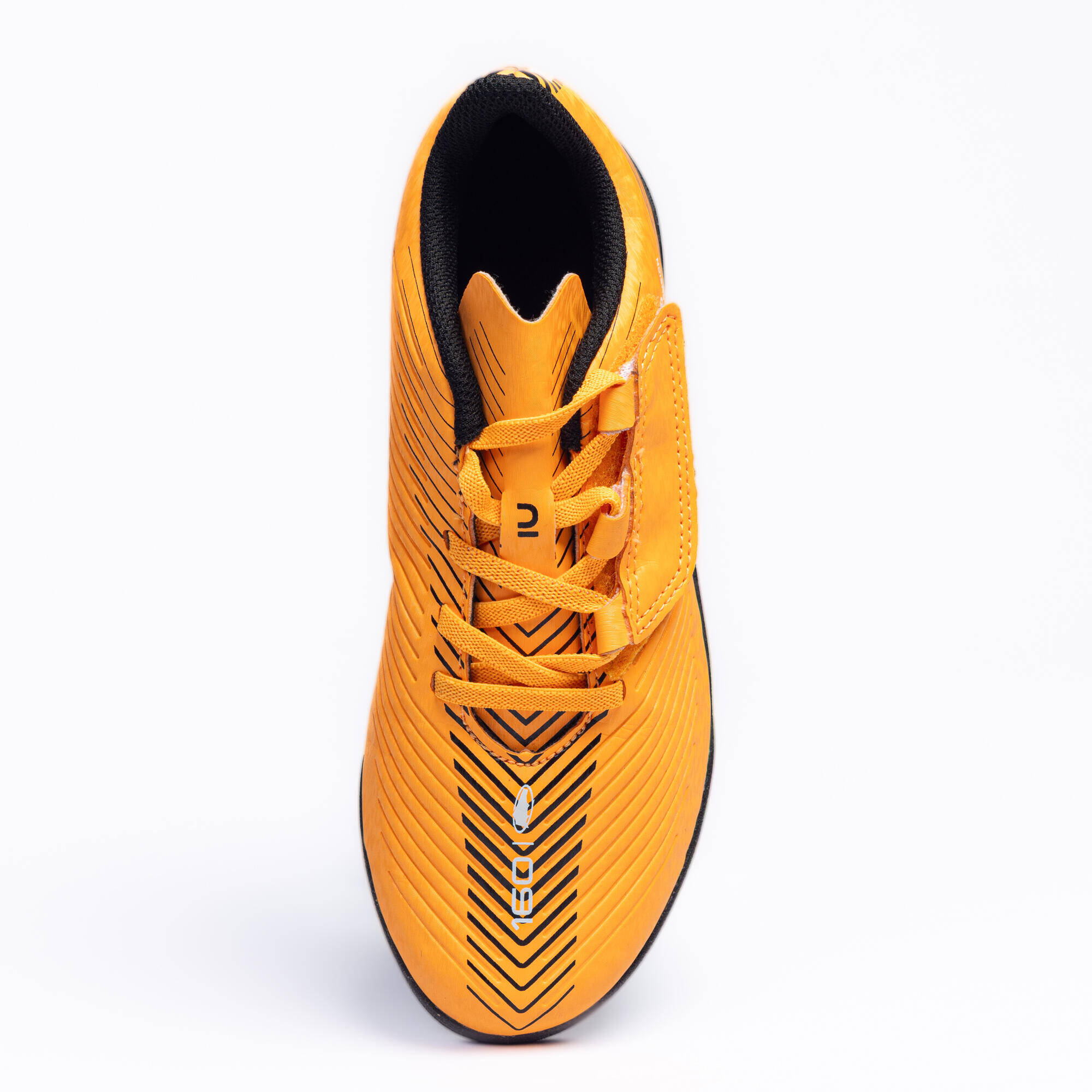 Kids' Artificial Pitch Rip-Tab Football Boots 160 - Orange/Black -  3
