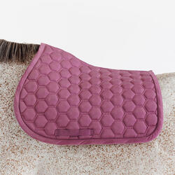 Tapis de selle équitation cheval - 500 vert et noir