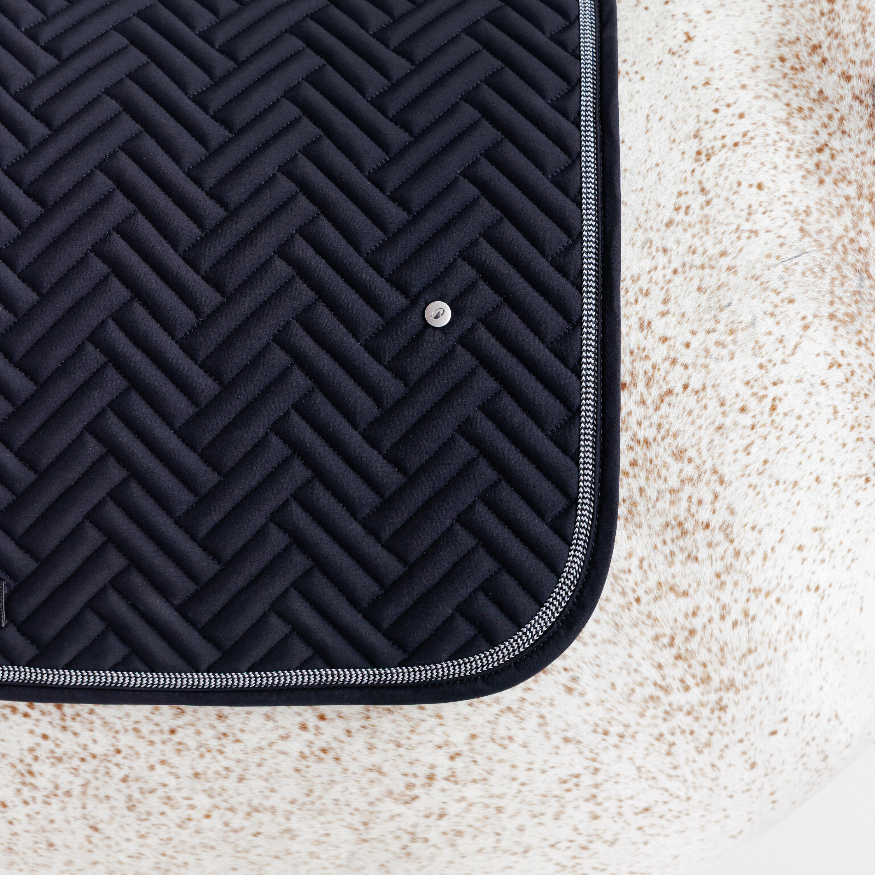 Tapis de dressage équitation cheval - 500 noir 4/4
