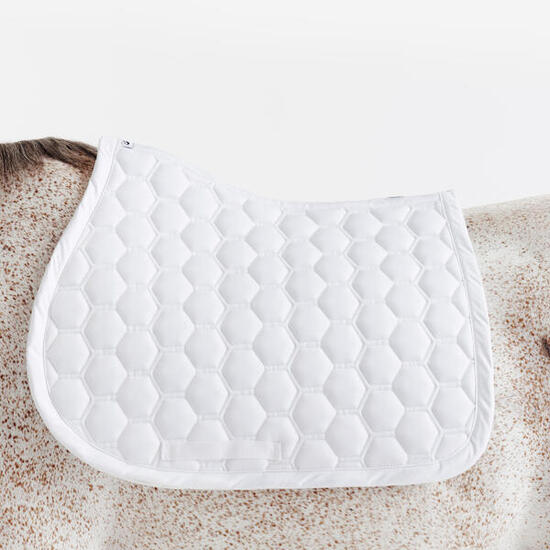 Sottosella equitazione cavallo 500 bianco