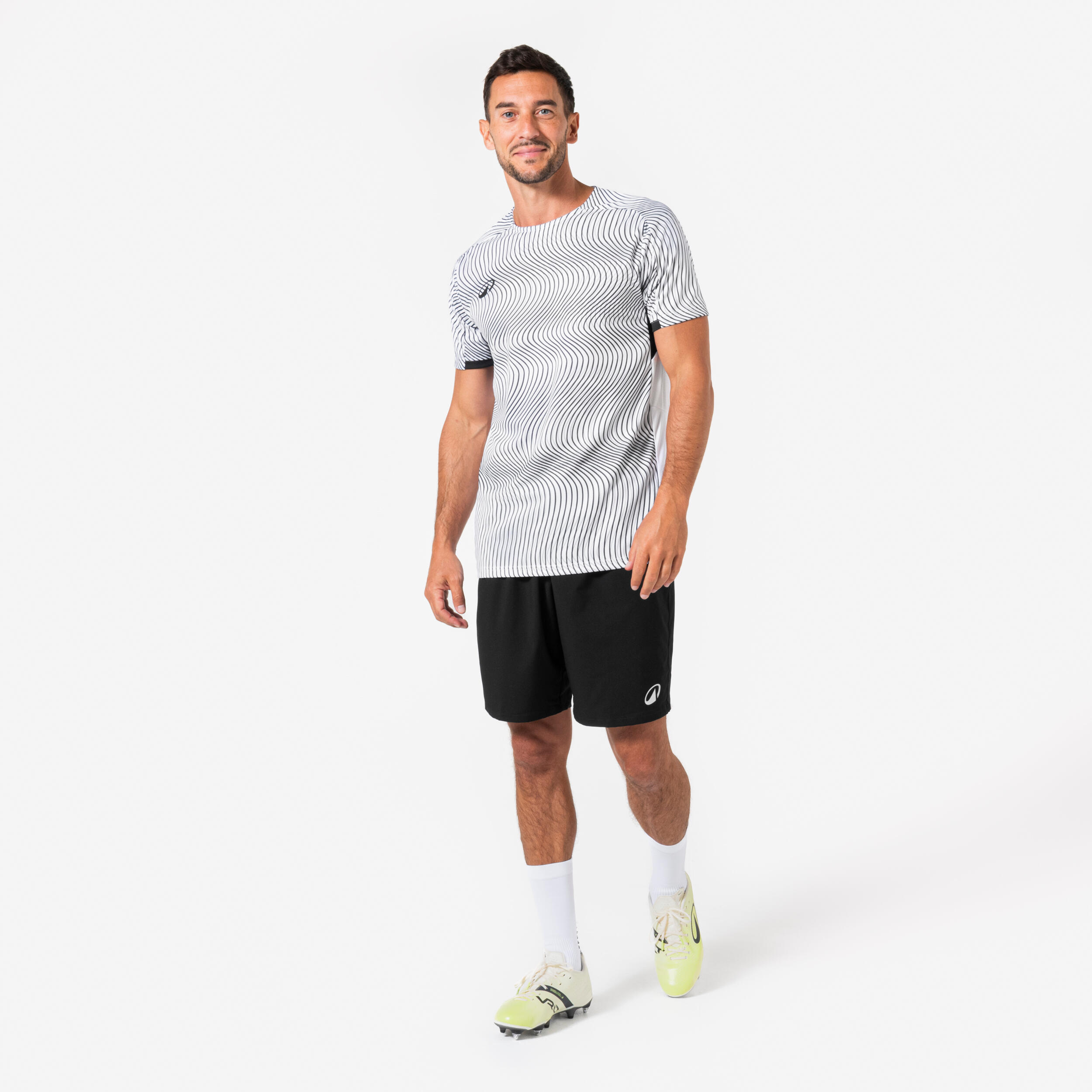 Maillot Club Wavy adulte Blanc et noir 2/6