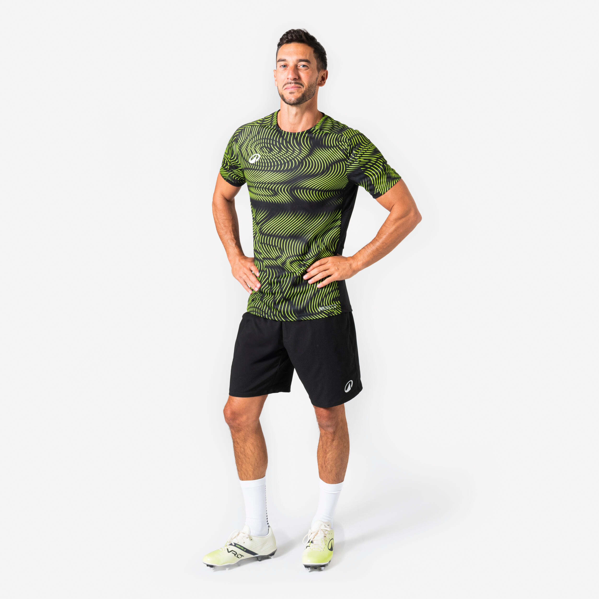 Maillot Club Wavy adulte Noir et jaune 2/6