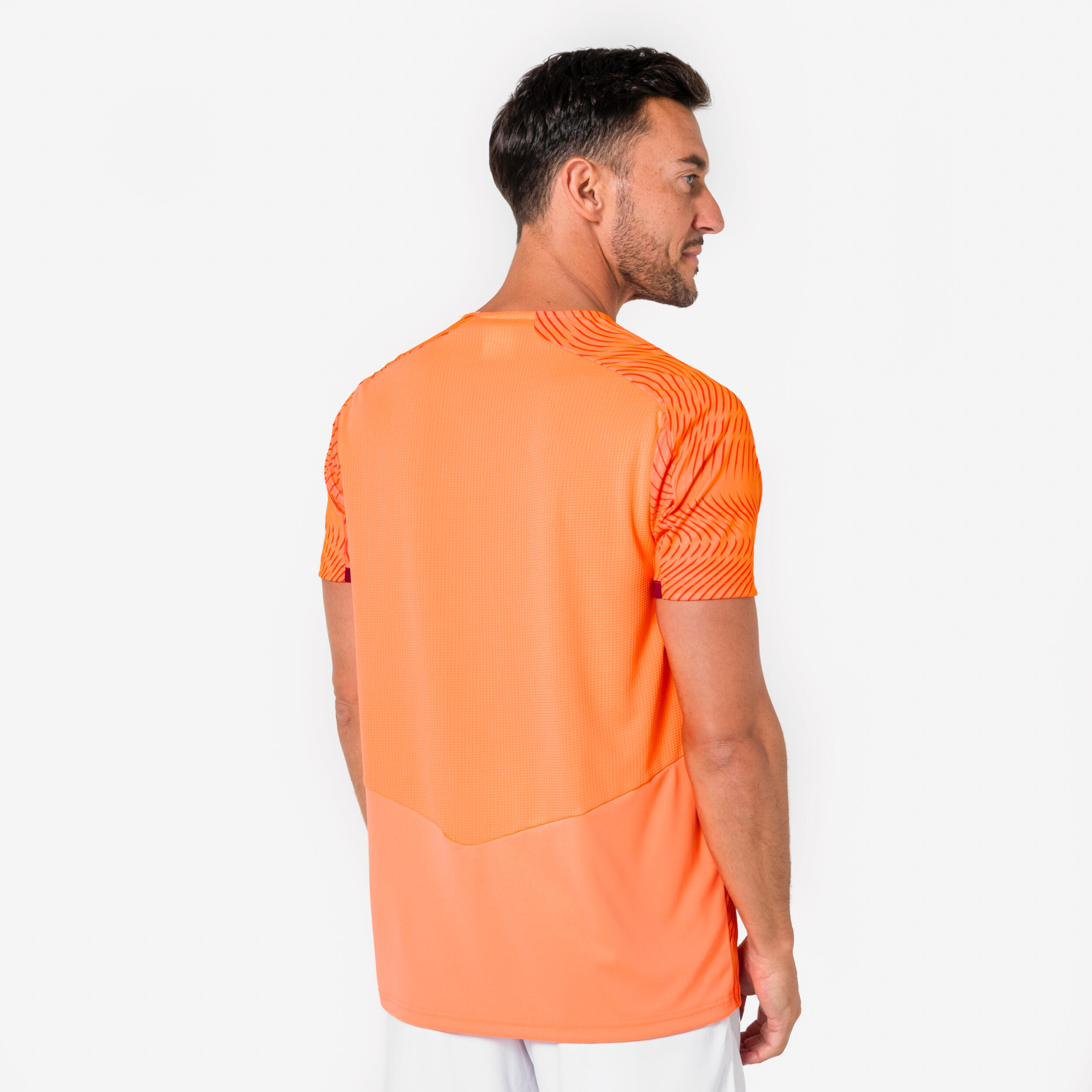 Maillot Club Wavy adulte Corail et cerise 3/6