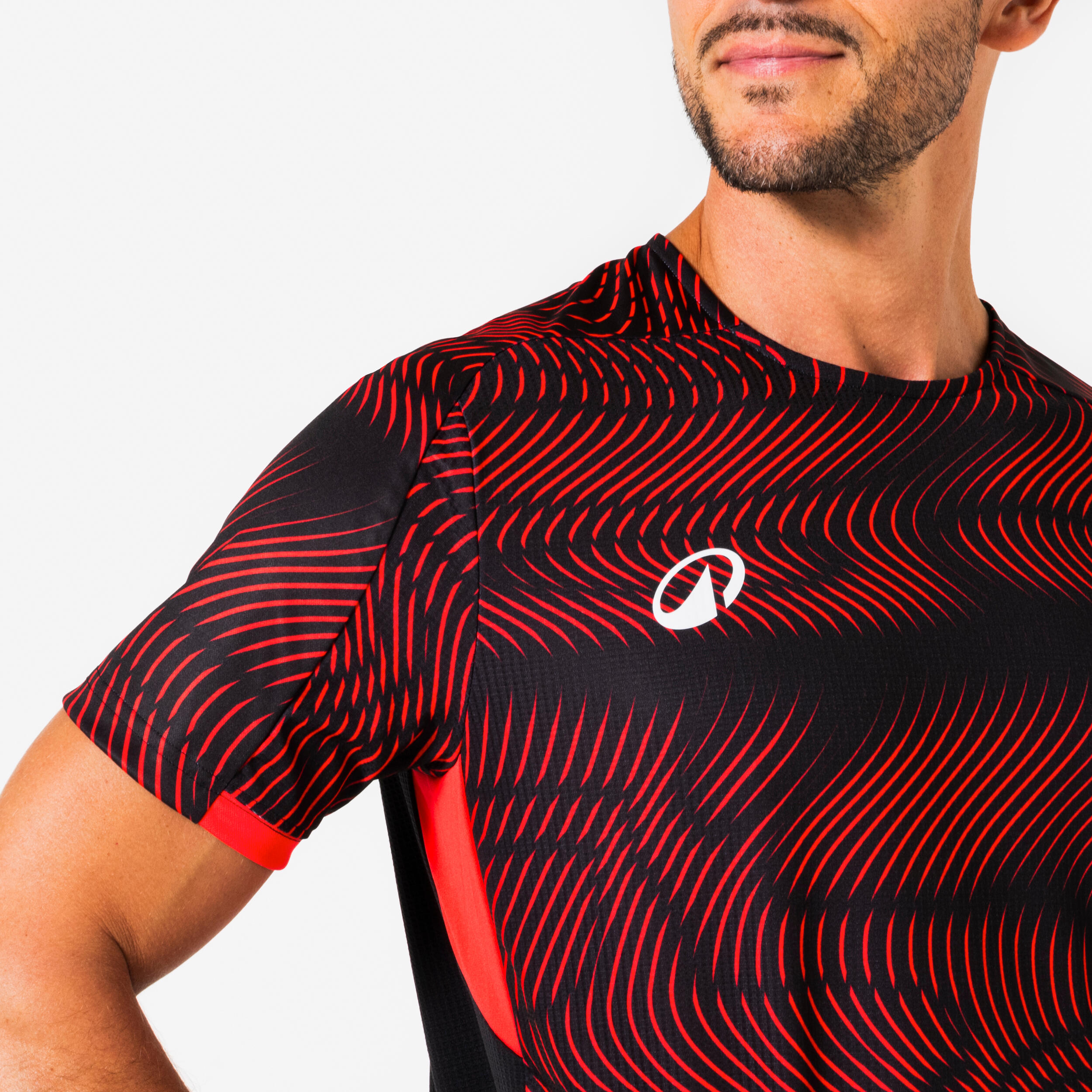 Maillot Club Wavy adulte Noir et Rouge 4/6