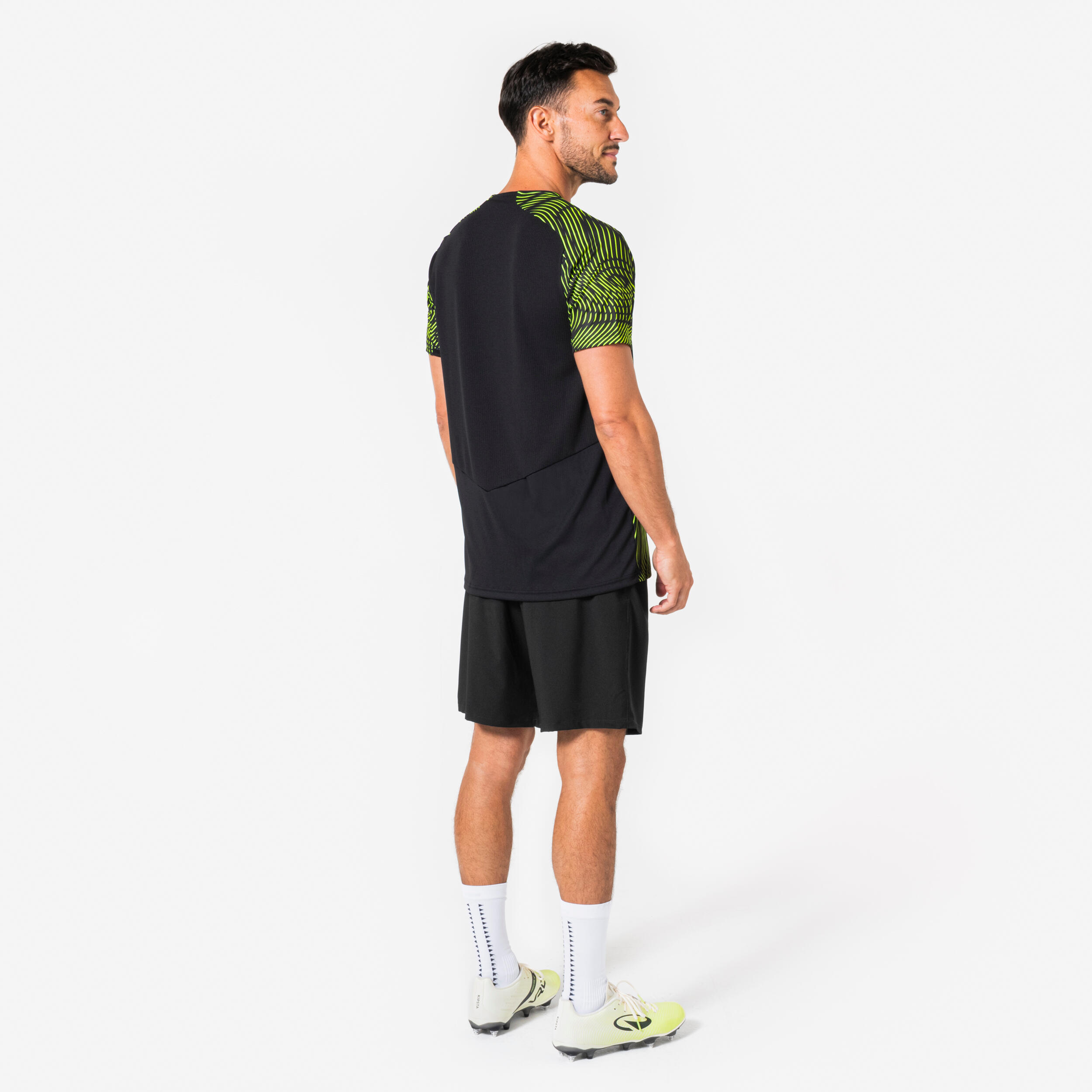 Maillot Club Wavy adulte Noir et jaune 6/6