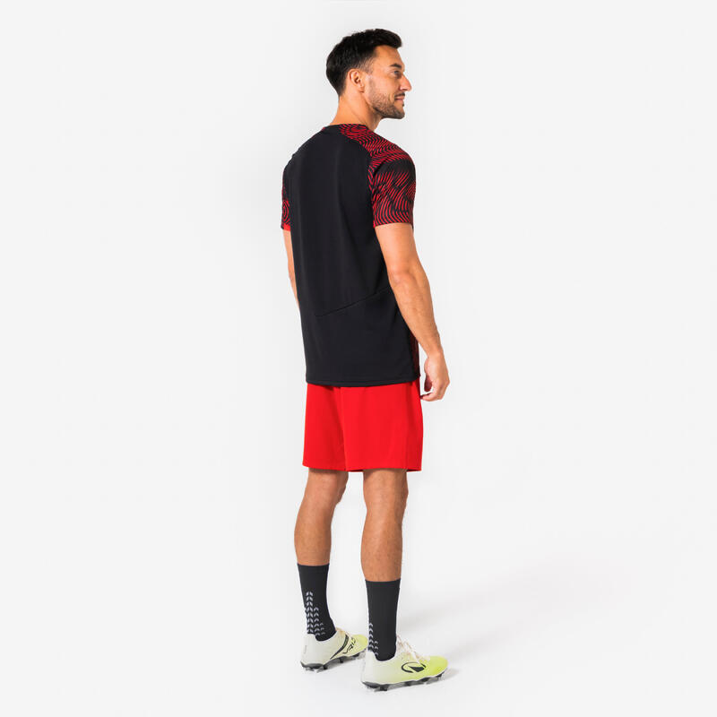 Tricou Club Wavy Negru Roșu Adulți