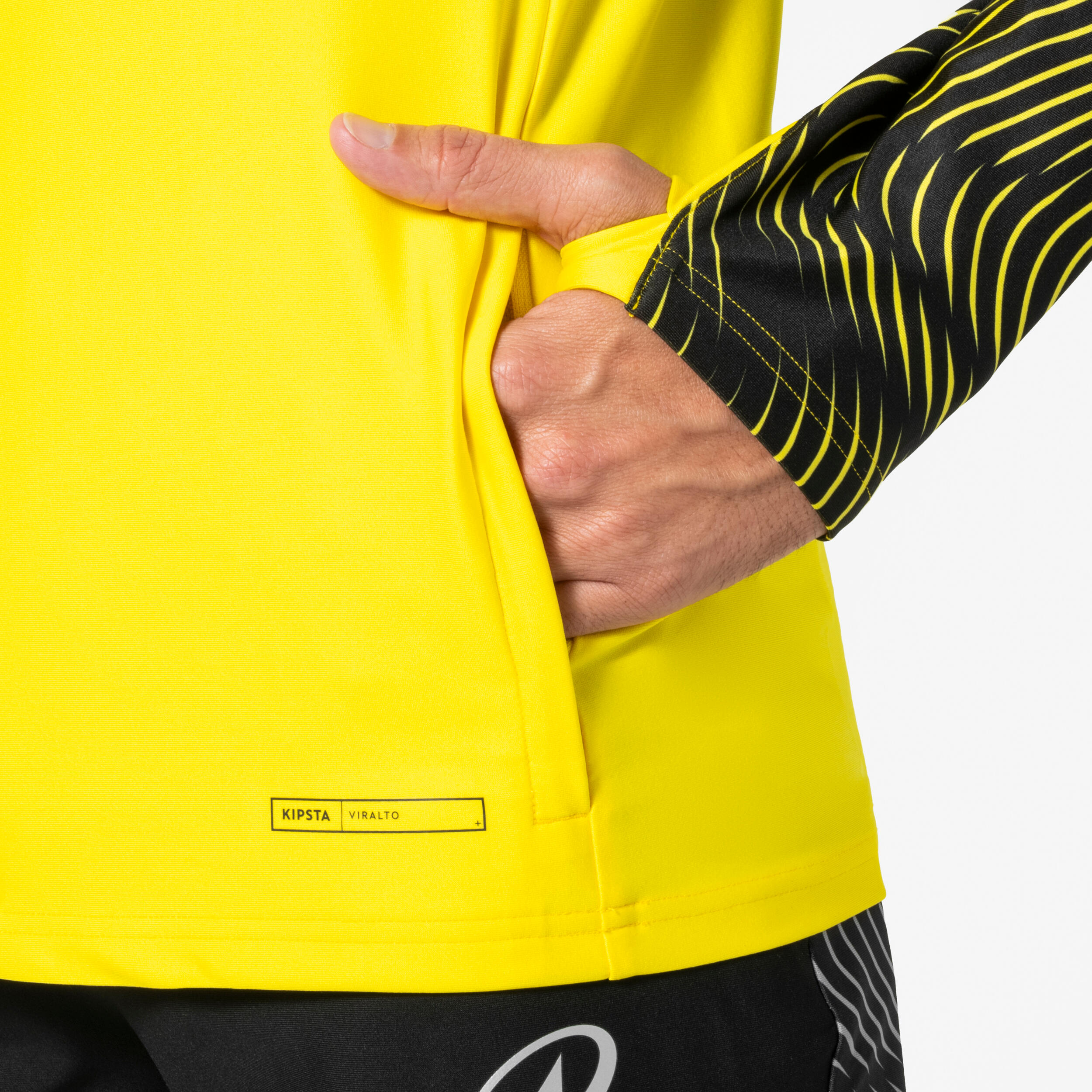 1/2 zip Sweatshirt VIRALTO WAVY club yellow and black 6/7