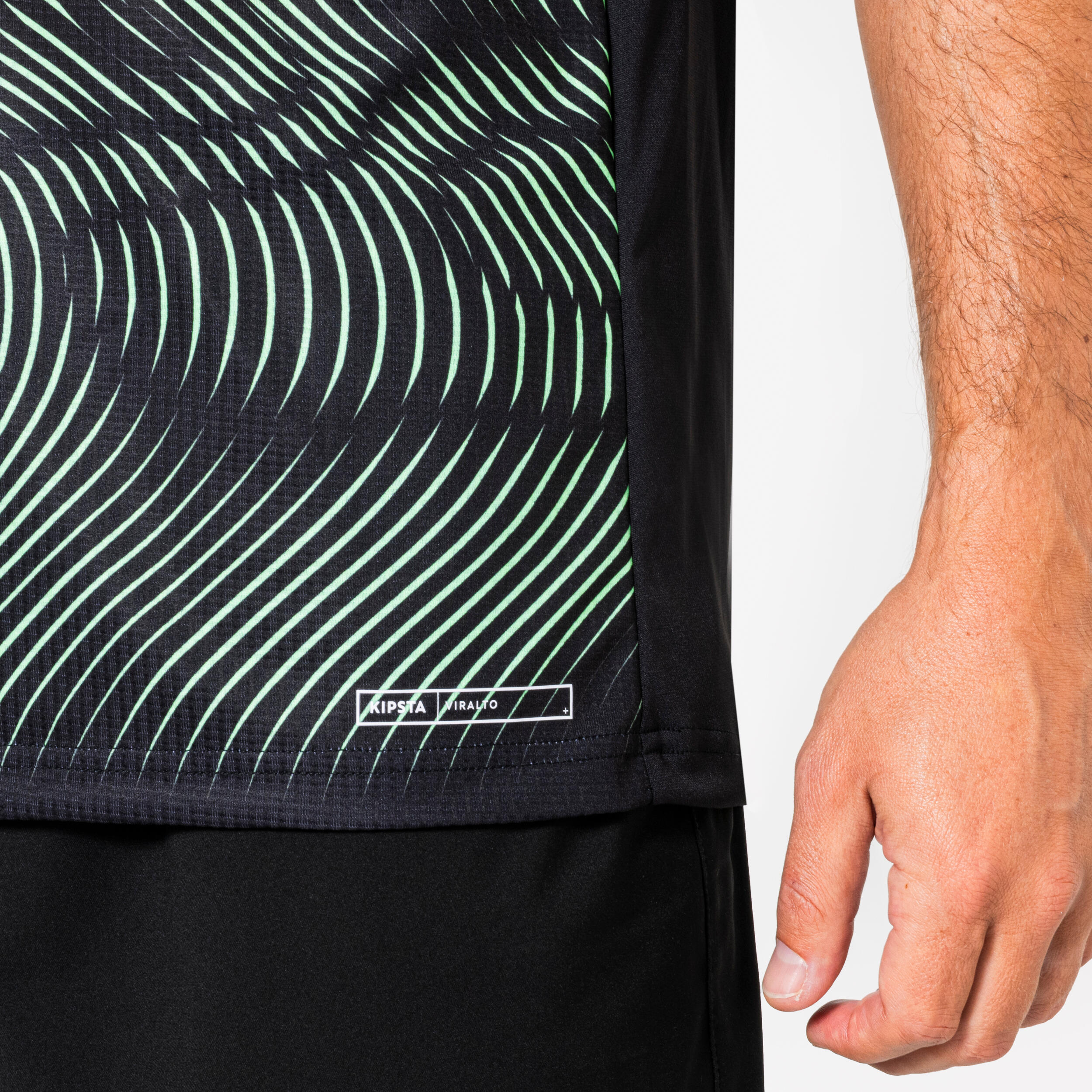 Maillot Club Wavy adulte noir et vert 5/6