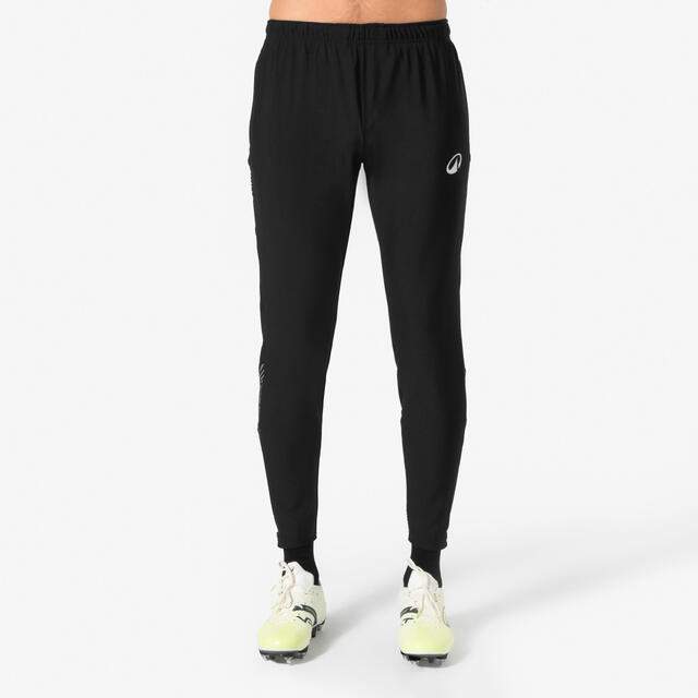 Damen/Herren Fußball Trainingshose - VIRALTO Club Wavy schwarz/grau