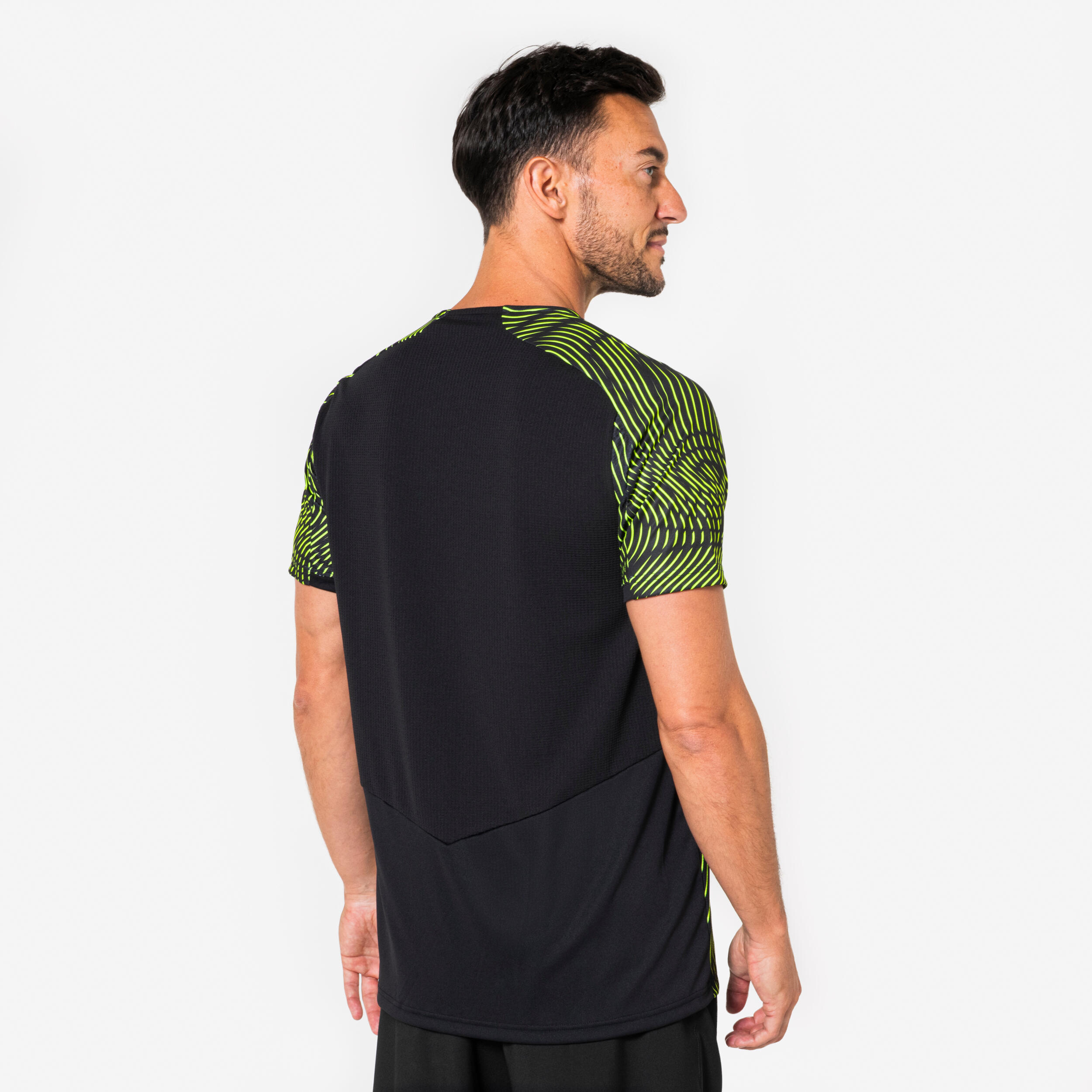 Maillot Club Wavy adulte Noir et jaune 3/6