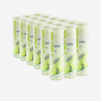 Tennisbälle Comfort - Karton 18×4 gelb