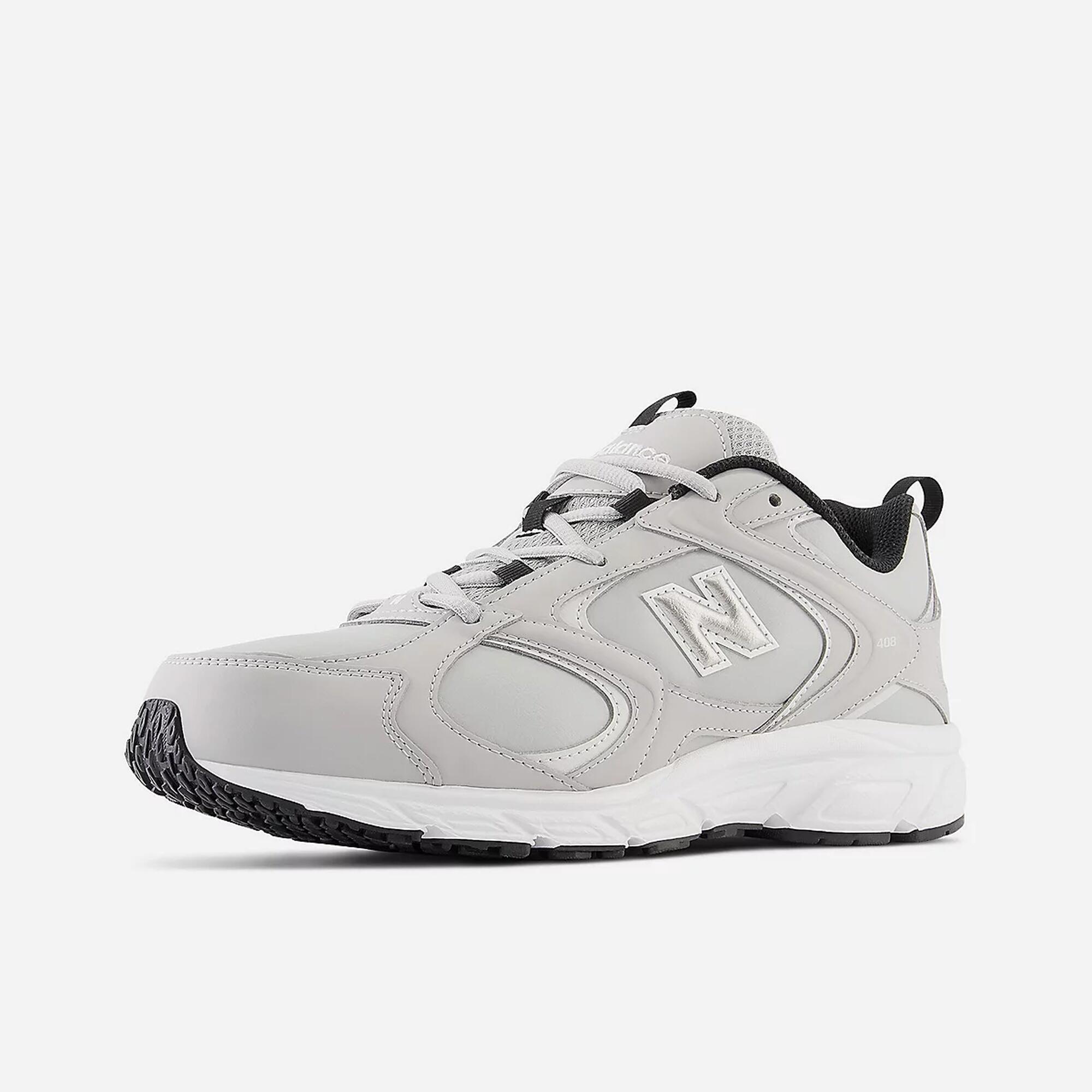 Baskets homme, New Balance 408, grise 3/4