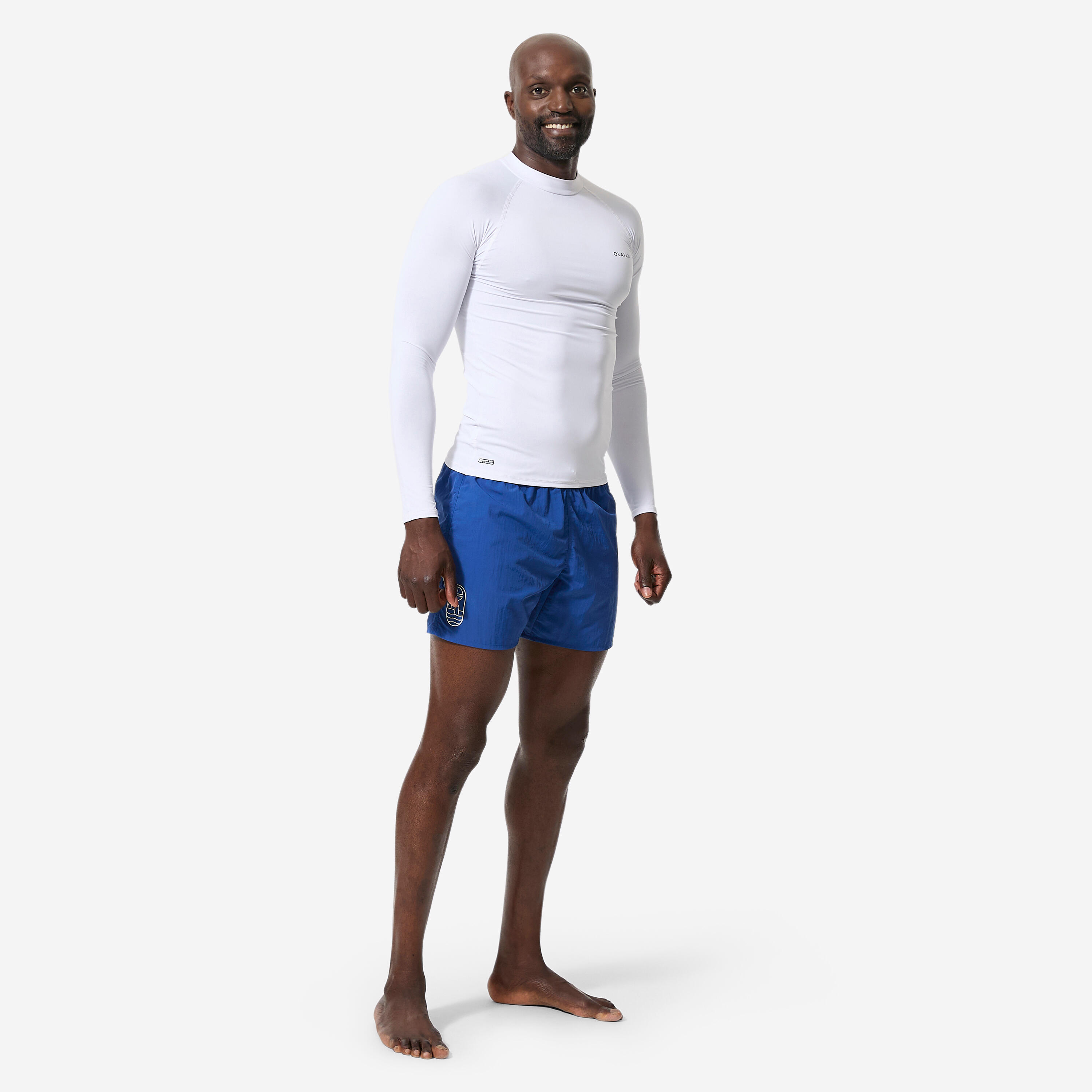 Men's Long-Sleeved Surfing Rash Guard, 100 - DECATHLON