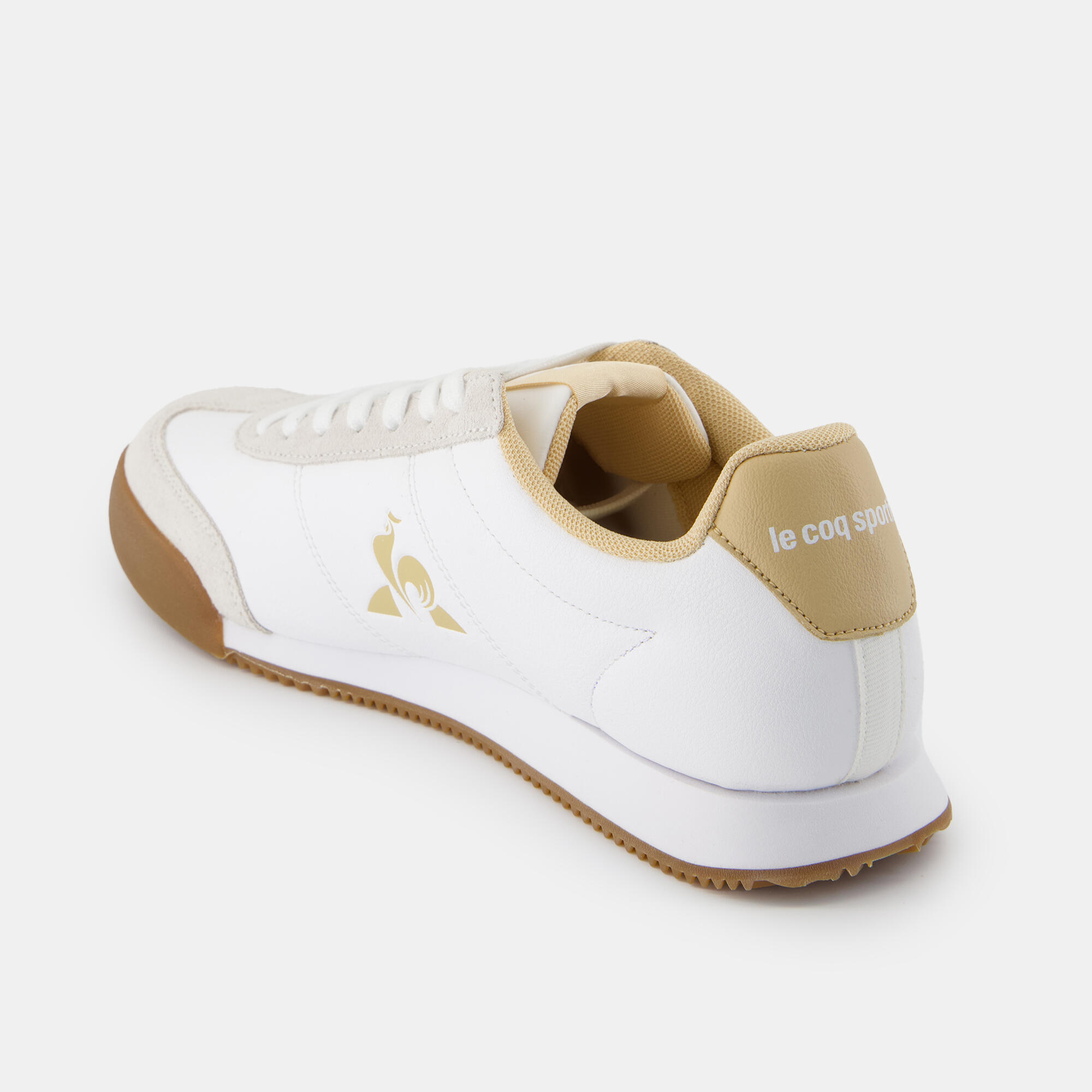 Baskets de marche Homme, Le Coq Sportif Footsport blanc beige 2/4
