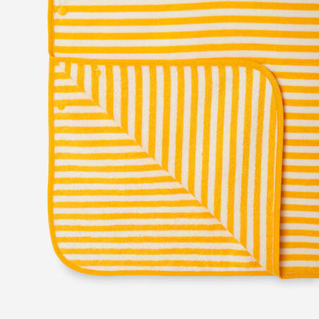 Рушник-пончо дитячий в жовту смужку