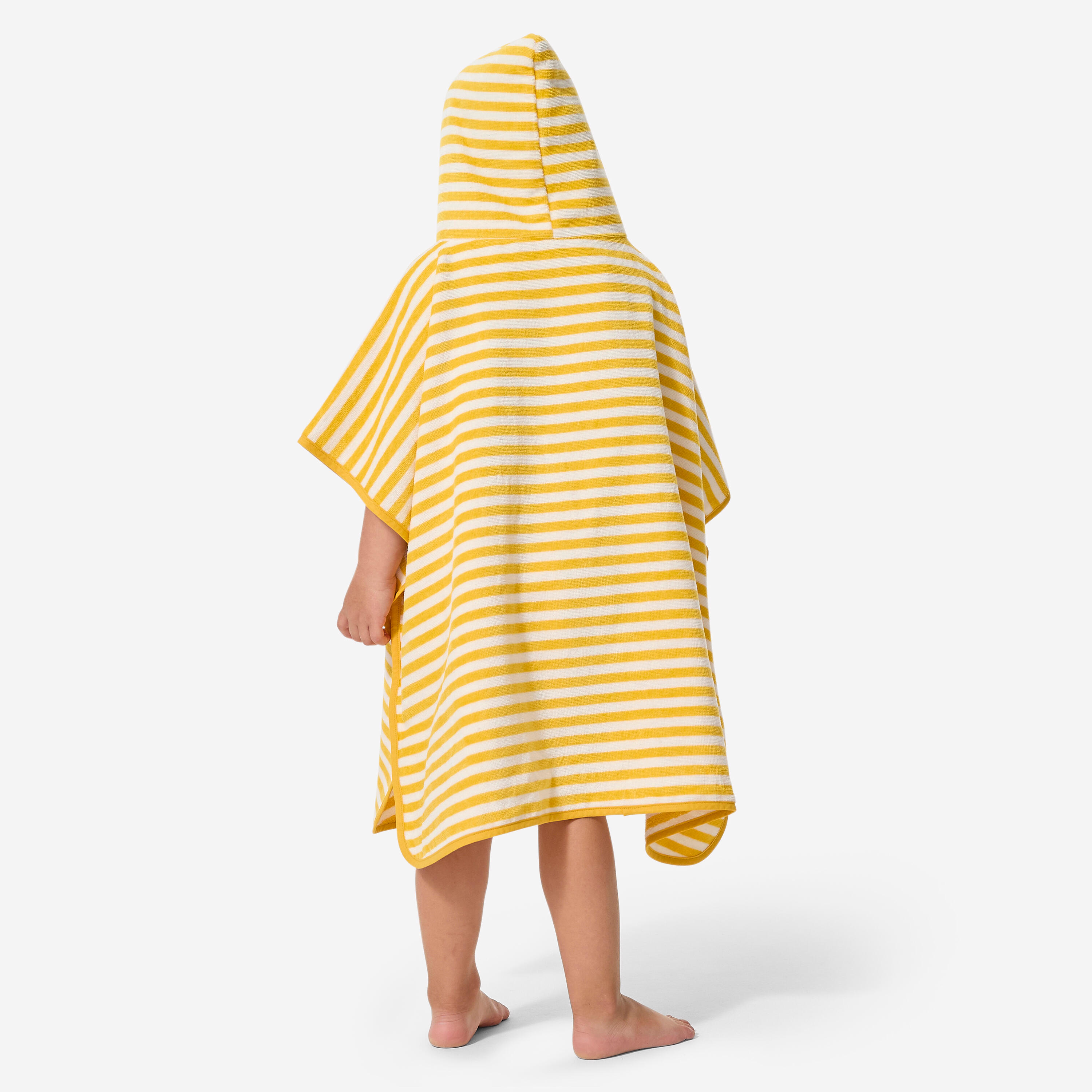 Baby-Badeponcho, gelb gestreift 4/11