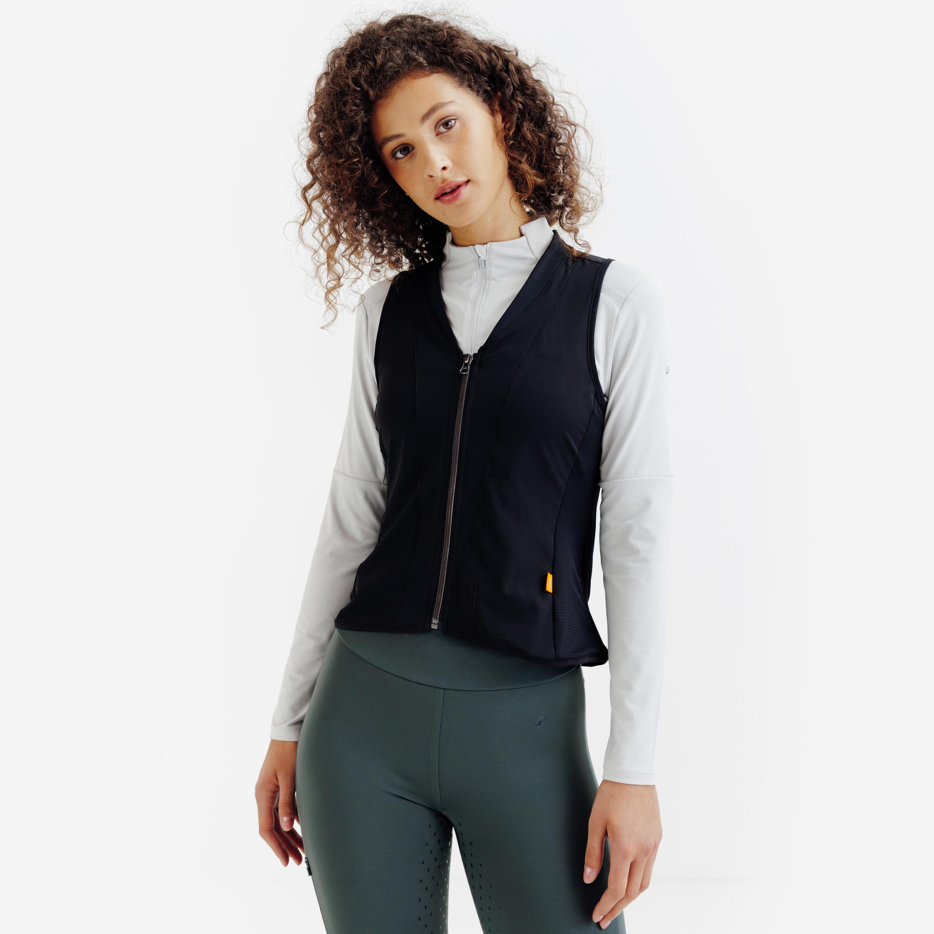 FOUGANZA Adult Horse Riding Flexible Back Protector 500 D3O® - Black