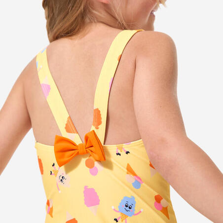 Купальник суцільний для дівчат Julia жовтий