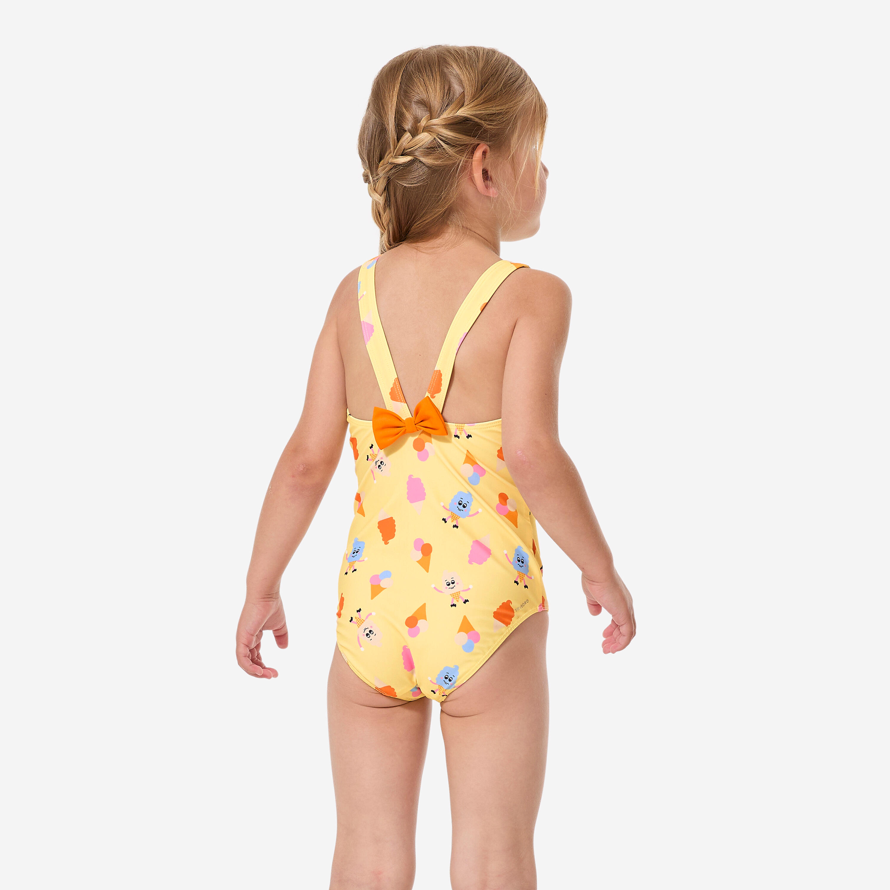 Maillot de bain 1 pièce bébé fille, Julia glaces jaune 4/12