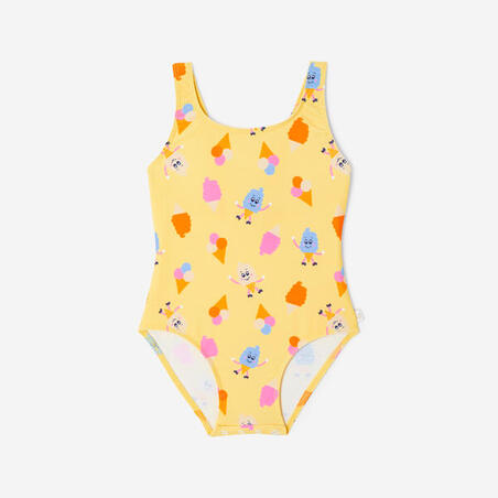 Купальник суцільний для дівчат Julia жовтий