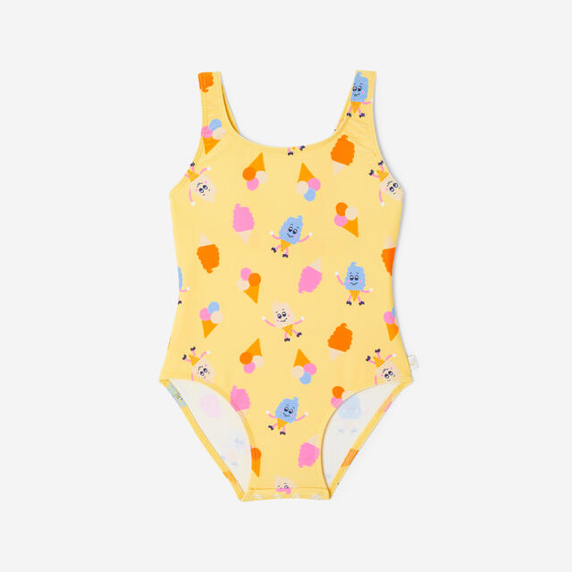 Costume intero baby bambina JULIA giallo