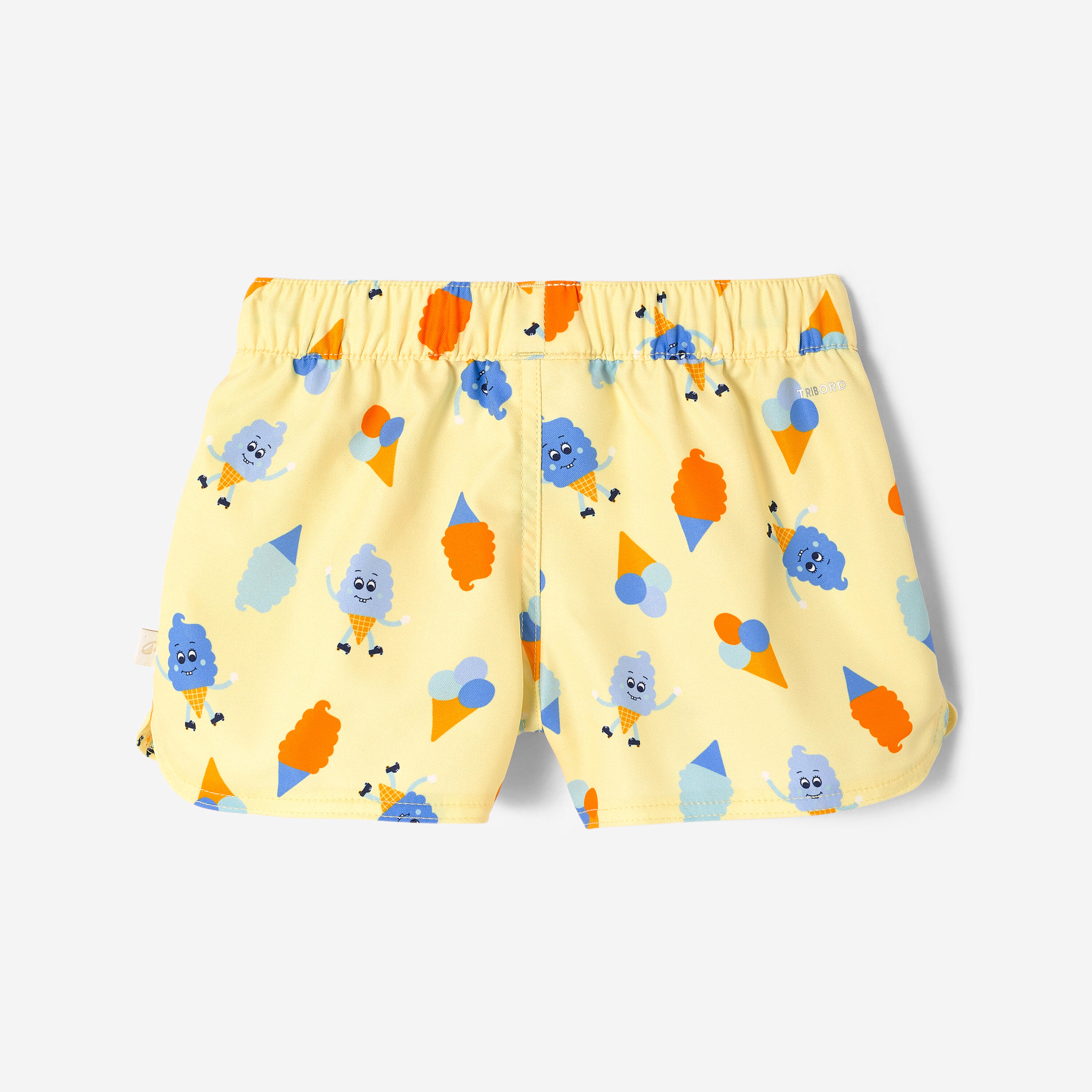 Short de bain bébé / garçon, glaces jaune 8/12