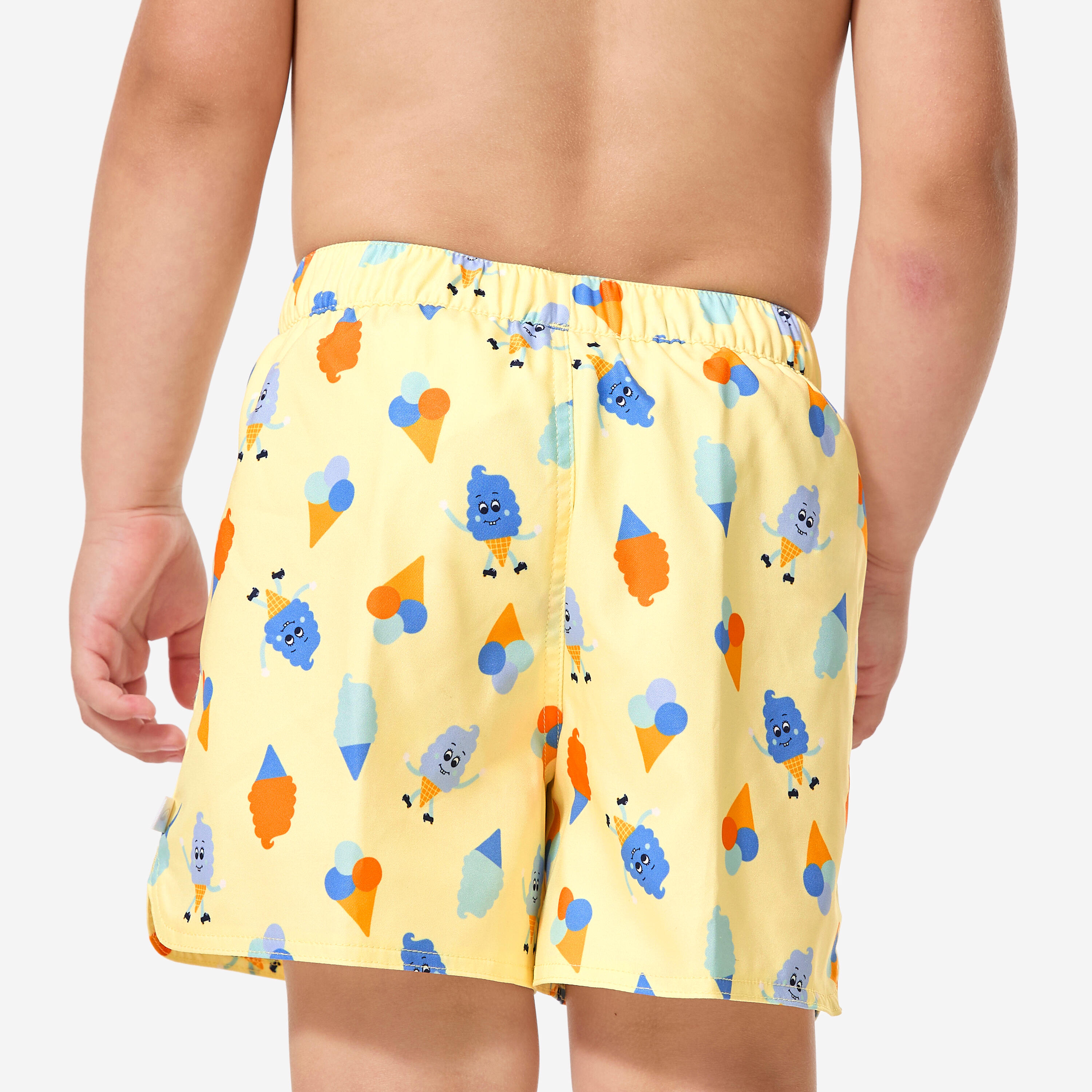 Short de bain bébé / garçon, glaces jaune 5/12