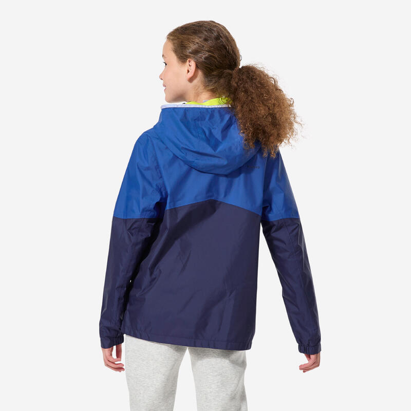 Geacă impermeabilă ploaie/navigație Sailing 100 Bleumarin Fluo Copii