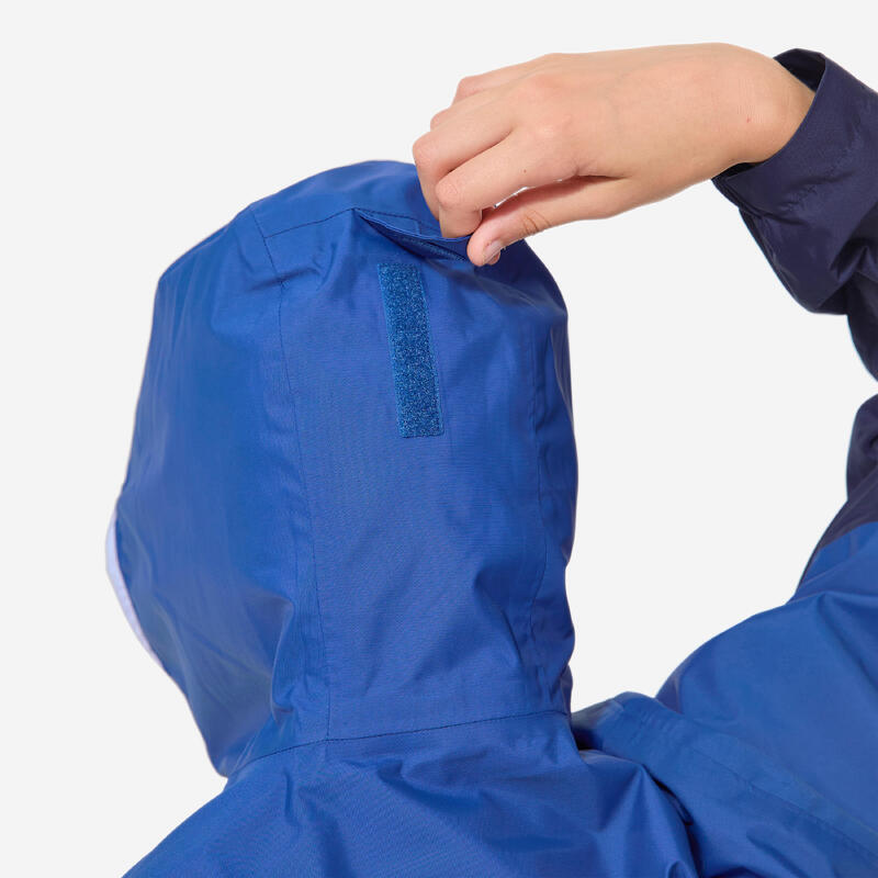 Geacă impermeabilă ploaie/navigație Sailing 100 Bleumarin Fluo Copii