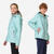 Veste imperméable et coupe vent de voile enfant, 100 menthe
