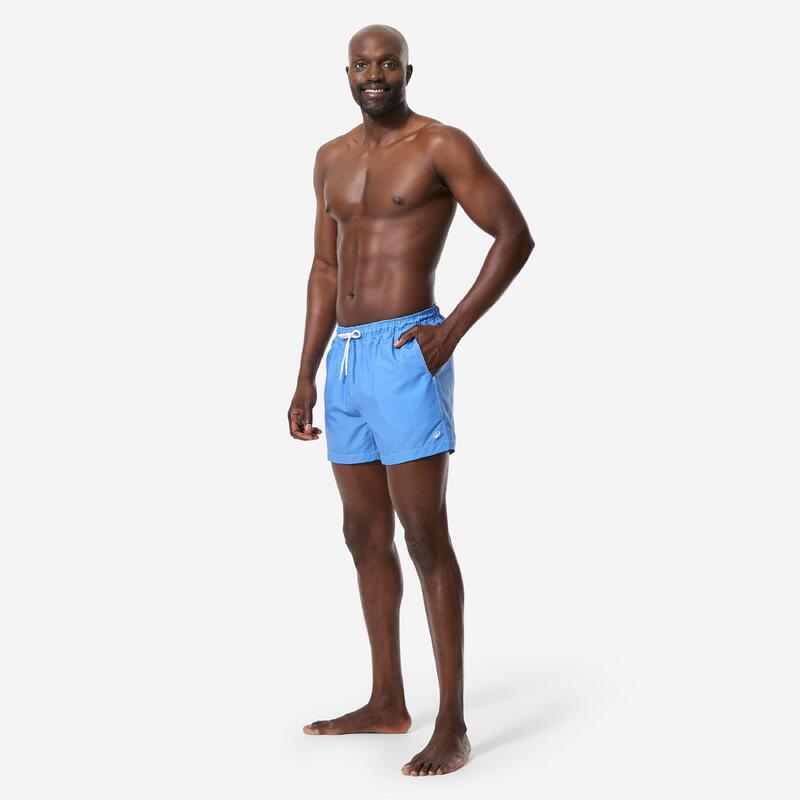 Șort de baie scurt Boardshort surf 15" 100 Rad mood Albastru Bărbați