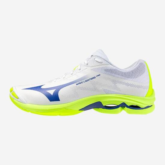 Scarpe pallavolo adulto Mizuno WAVE LIGHTNING PRO low bianco-giallo fluo