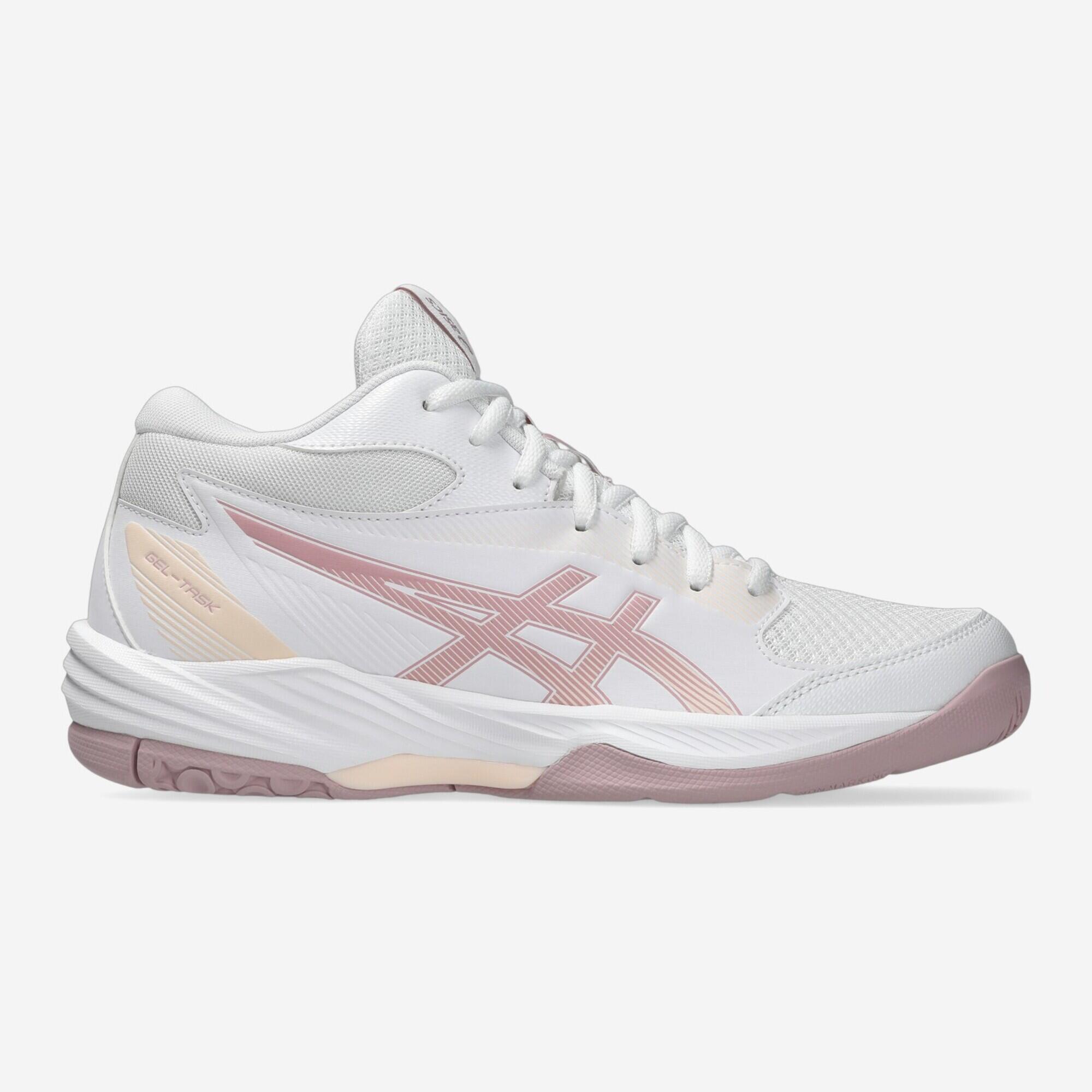 ASICS Gel Task MT4 Mid dámska volejbalová obuv bielo-ružová 4043