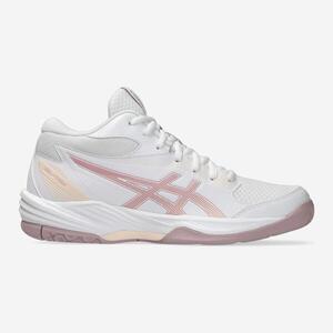 Zapatillas de voleibol Mujer - ASICS Gel Task MT4 Mid blanco y rosa