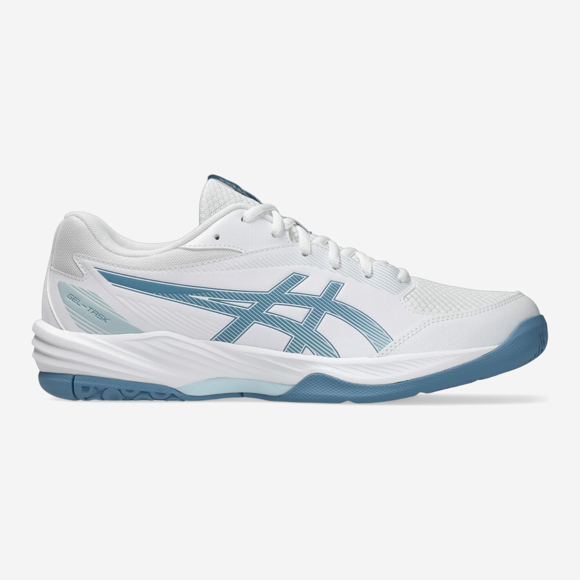 ASICS Adult Handball Shoes Gel Task - White and Blue