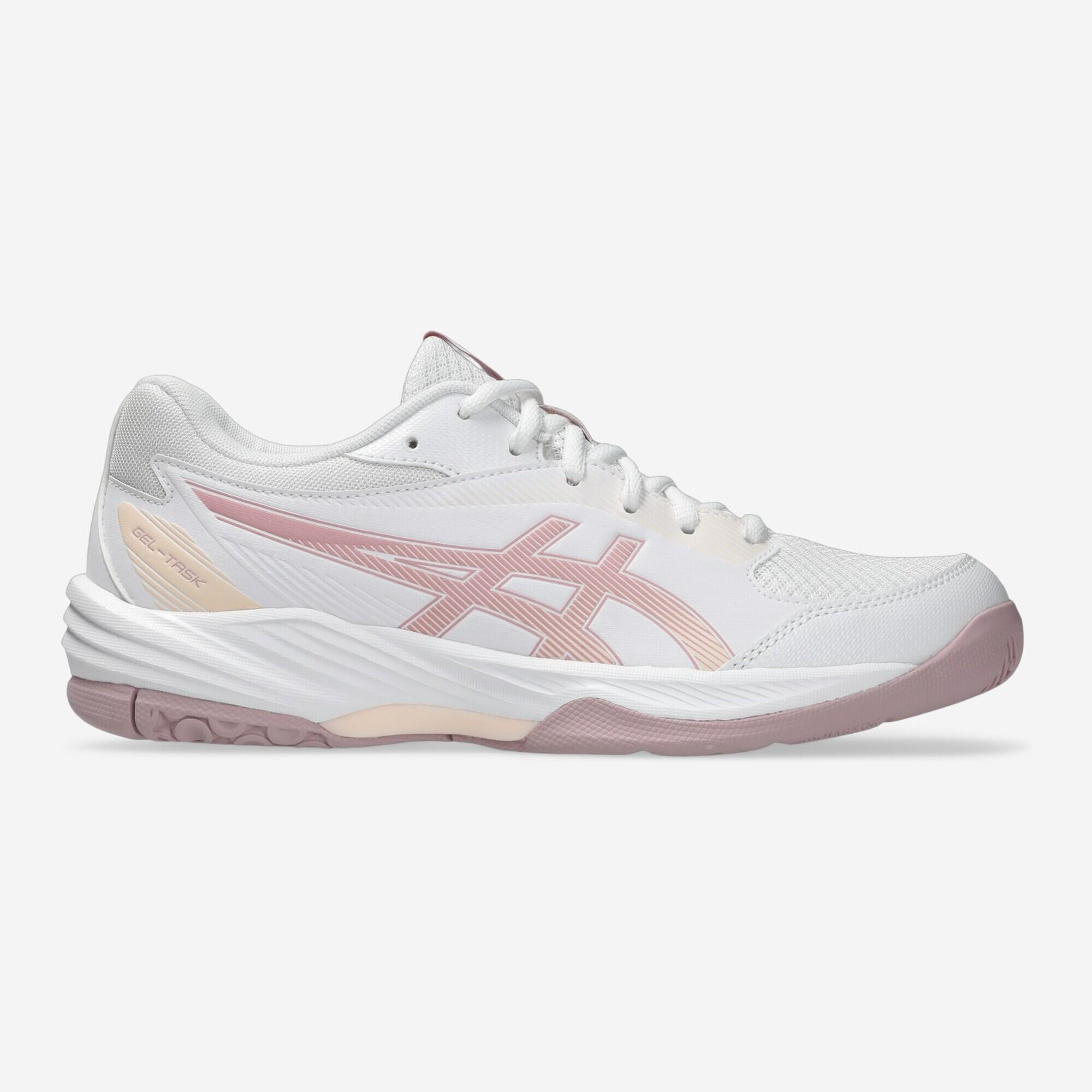 ASICS Adult Handball Shoes Gel Task 4 - White/Pink
