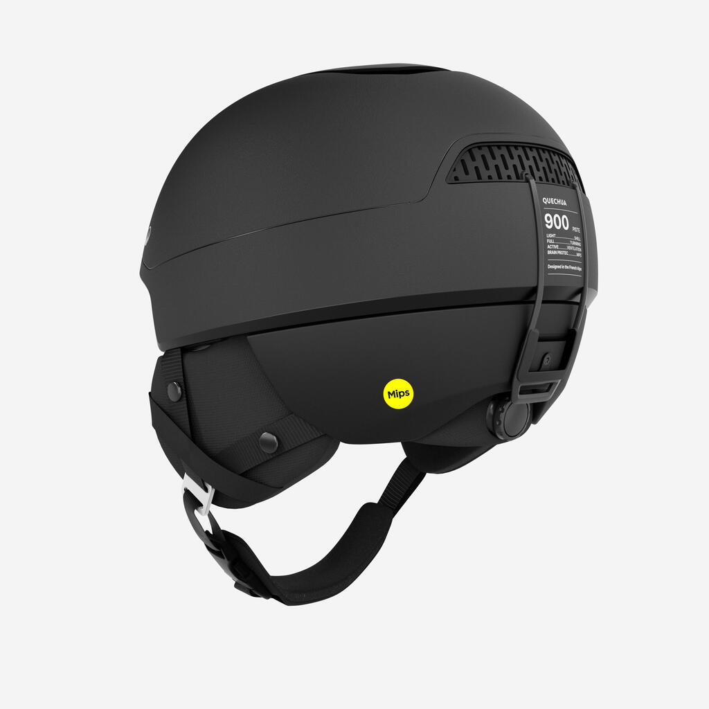 Crna kaciga za skijanje VISOR+, AM900 MIPS