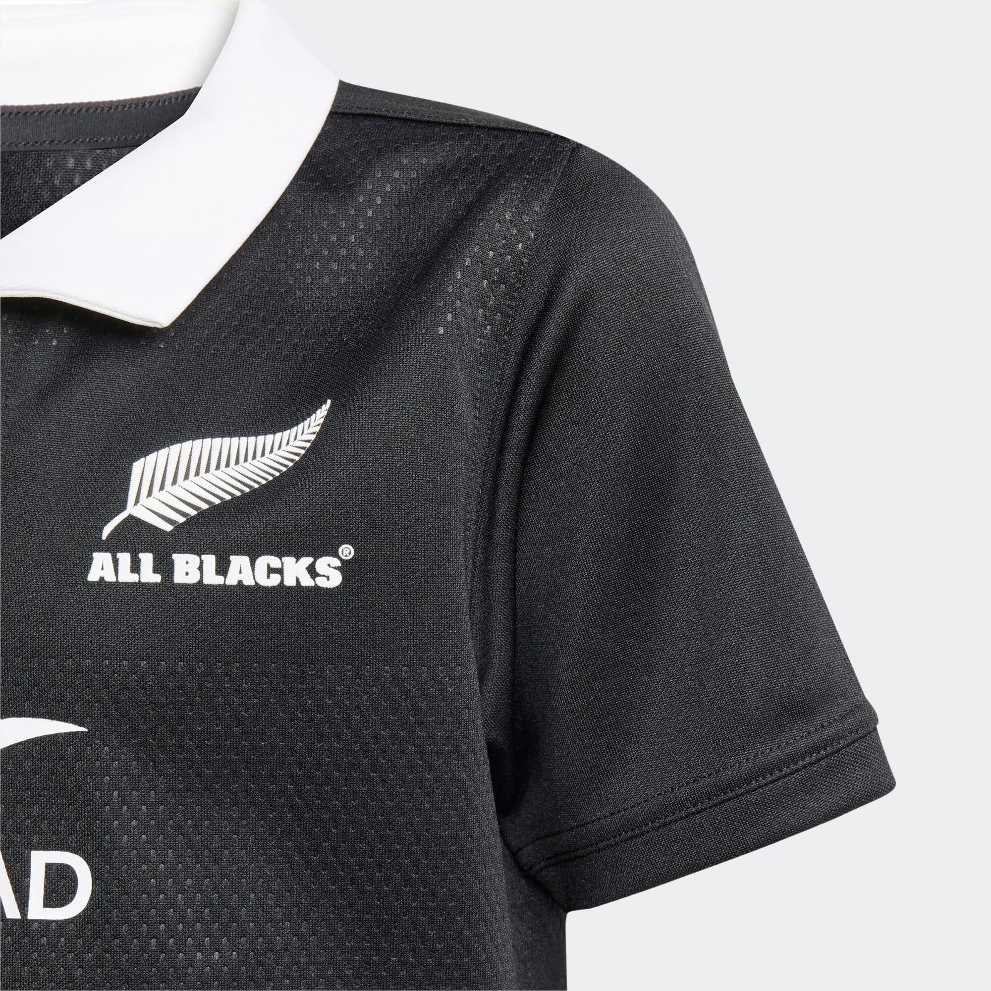 Camisola de Rugby Criança Adidas All Blacks Réplica Nova Zelândia 2025 Preto 3/5
