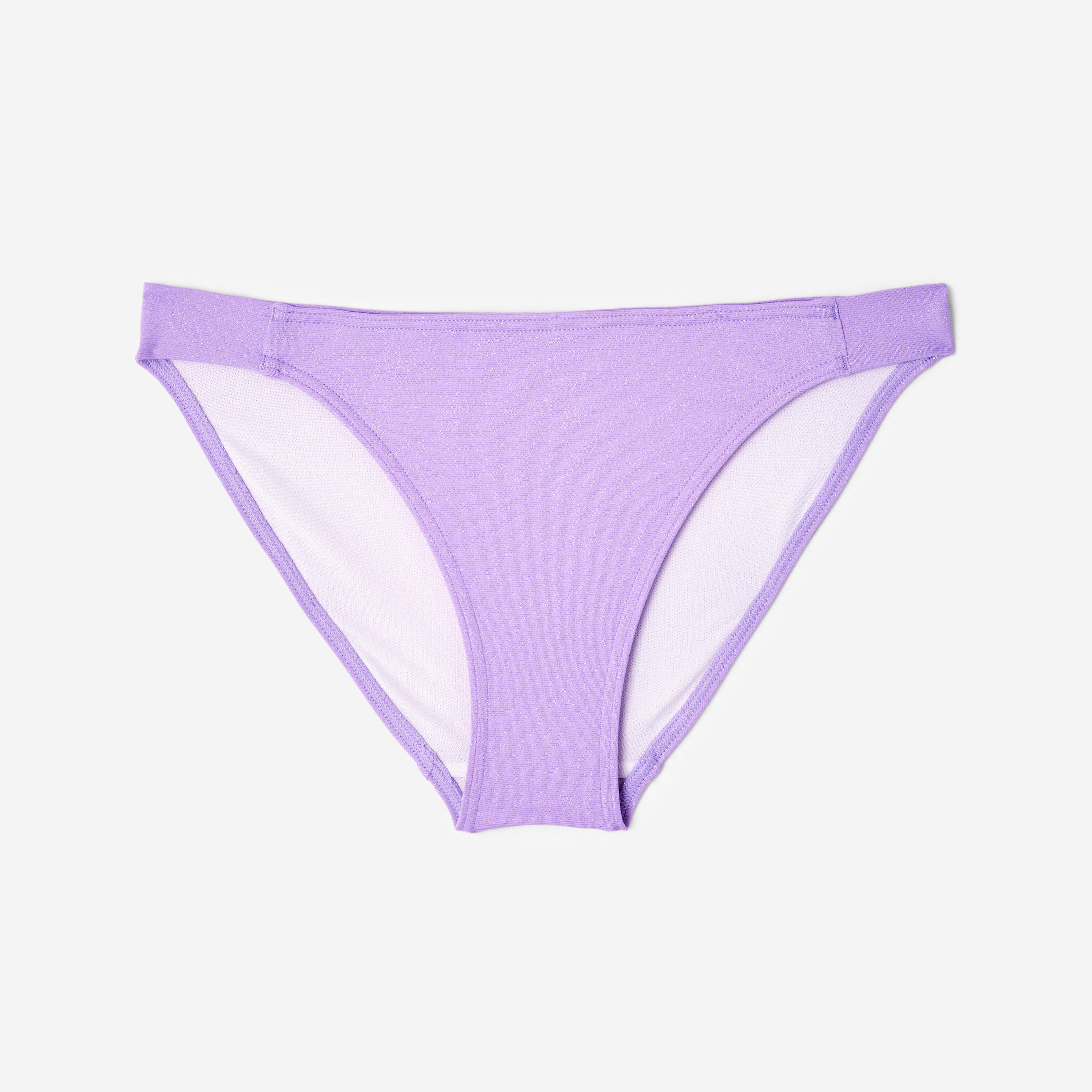 Cueca de Bikini com Lurex Surf Menina Bruna Violeta 6/6
