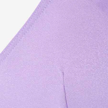 Верх купальника Lizy для серфінгу для дівчат з перехресними бретелями фіолетовий