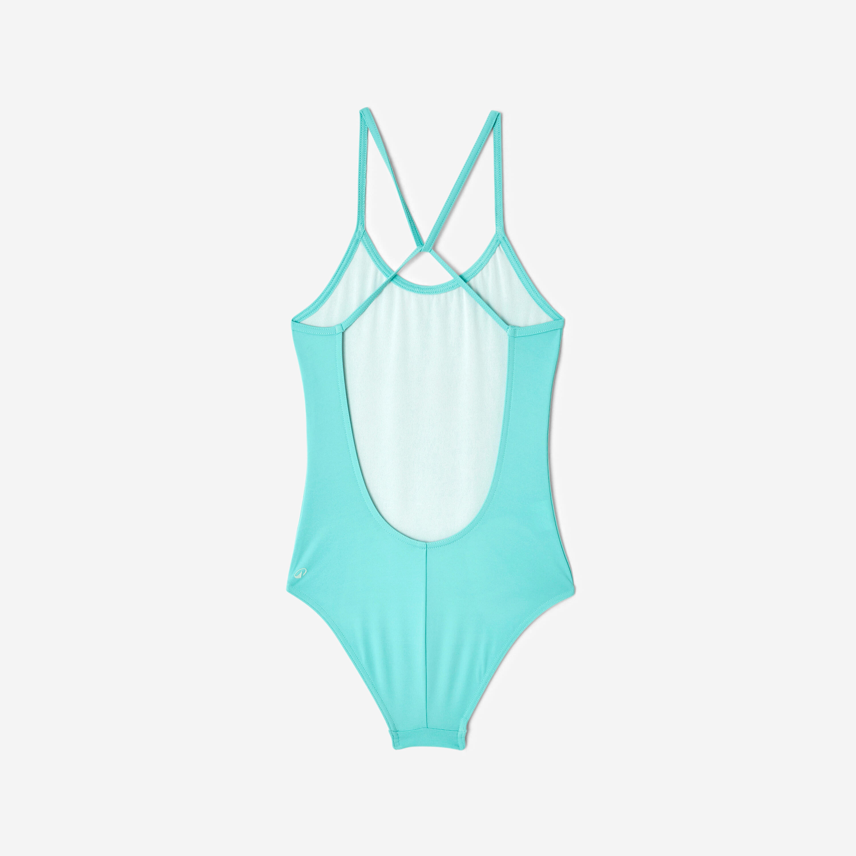 Maillot 1 pièce surf fille, Hiloe Signature vert 7/8